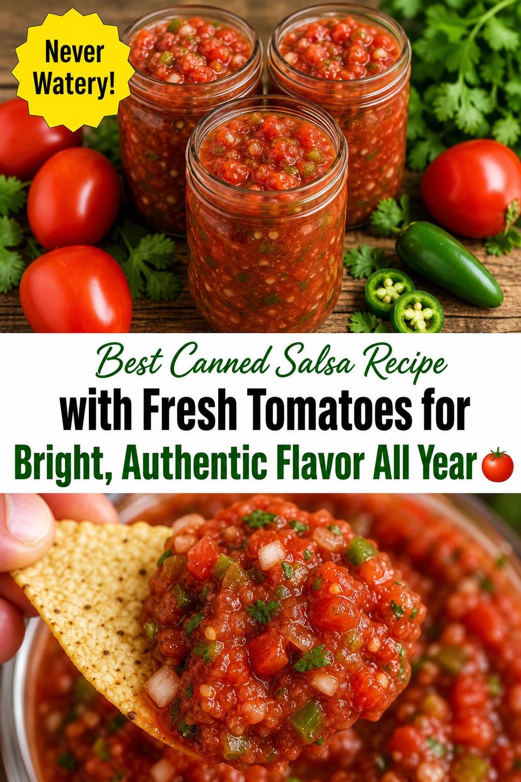 Best Canned Salsa Recipe with Fresh Tomatoes for Bright, Authentic Flavor All Year 🍅