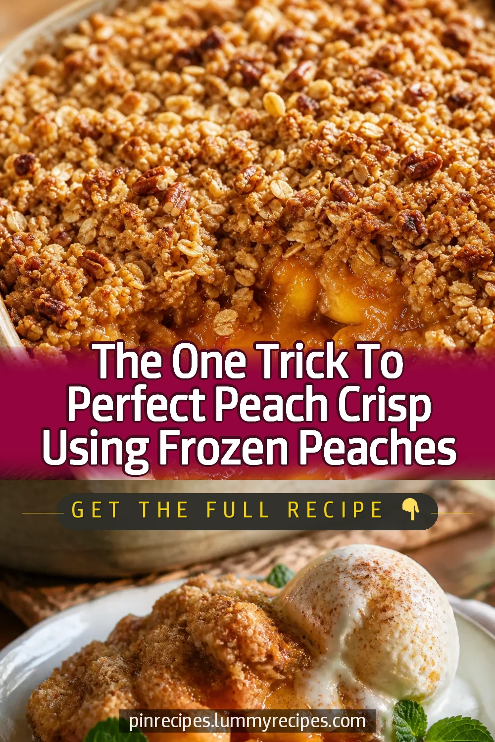 The One Trick To Perfect Peach Crisp Using Frozen Peaches