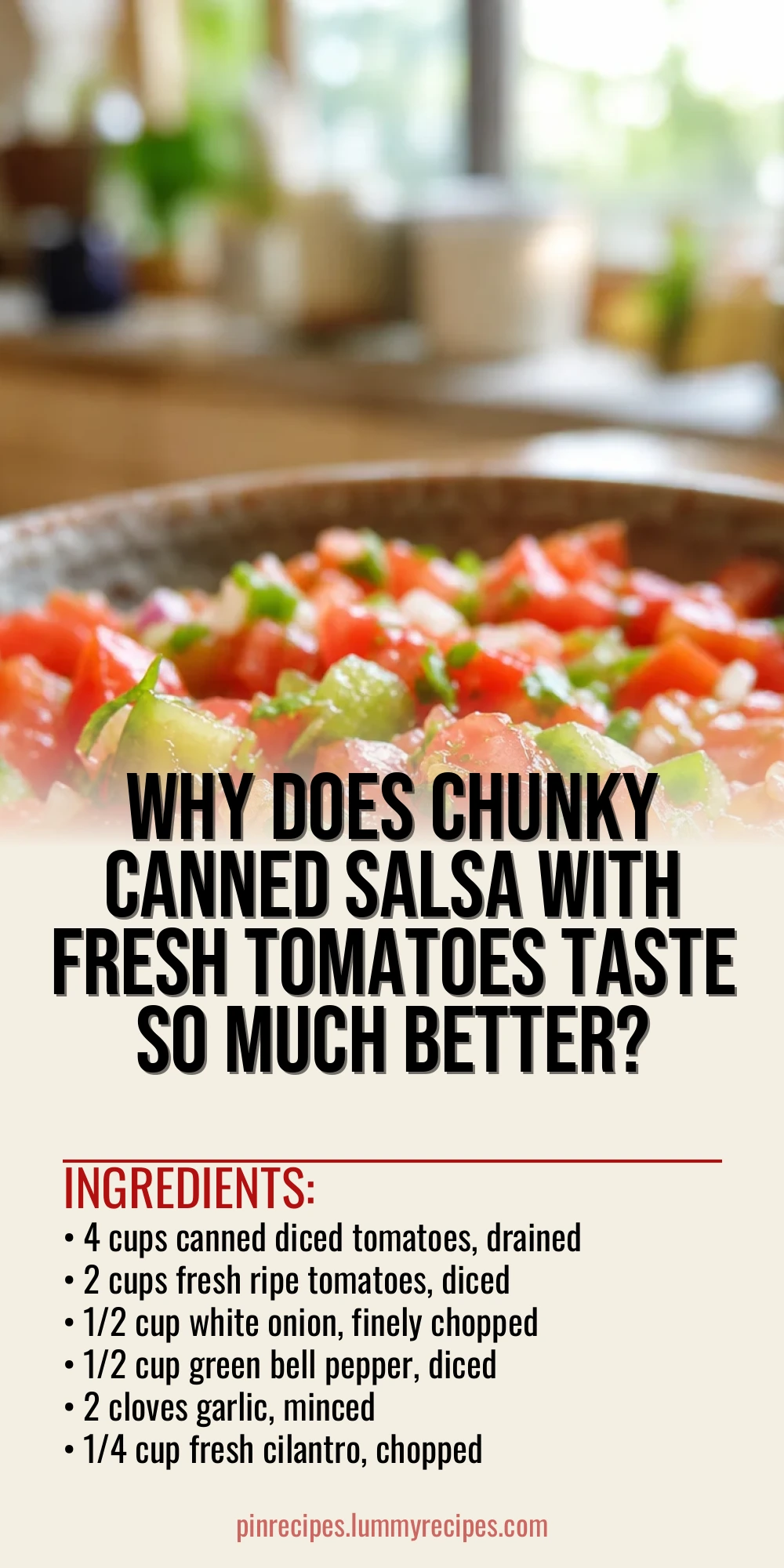 Why Does Chunky Canned Salsa With Fresh Tomatoes Taste So Much Better?