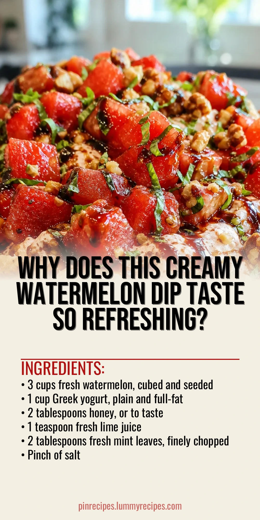 Why Does This Creamy Watermelon Dip Taste So Refreshing?