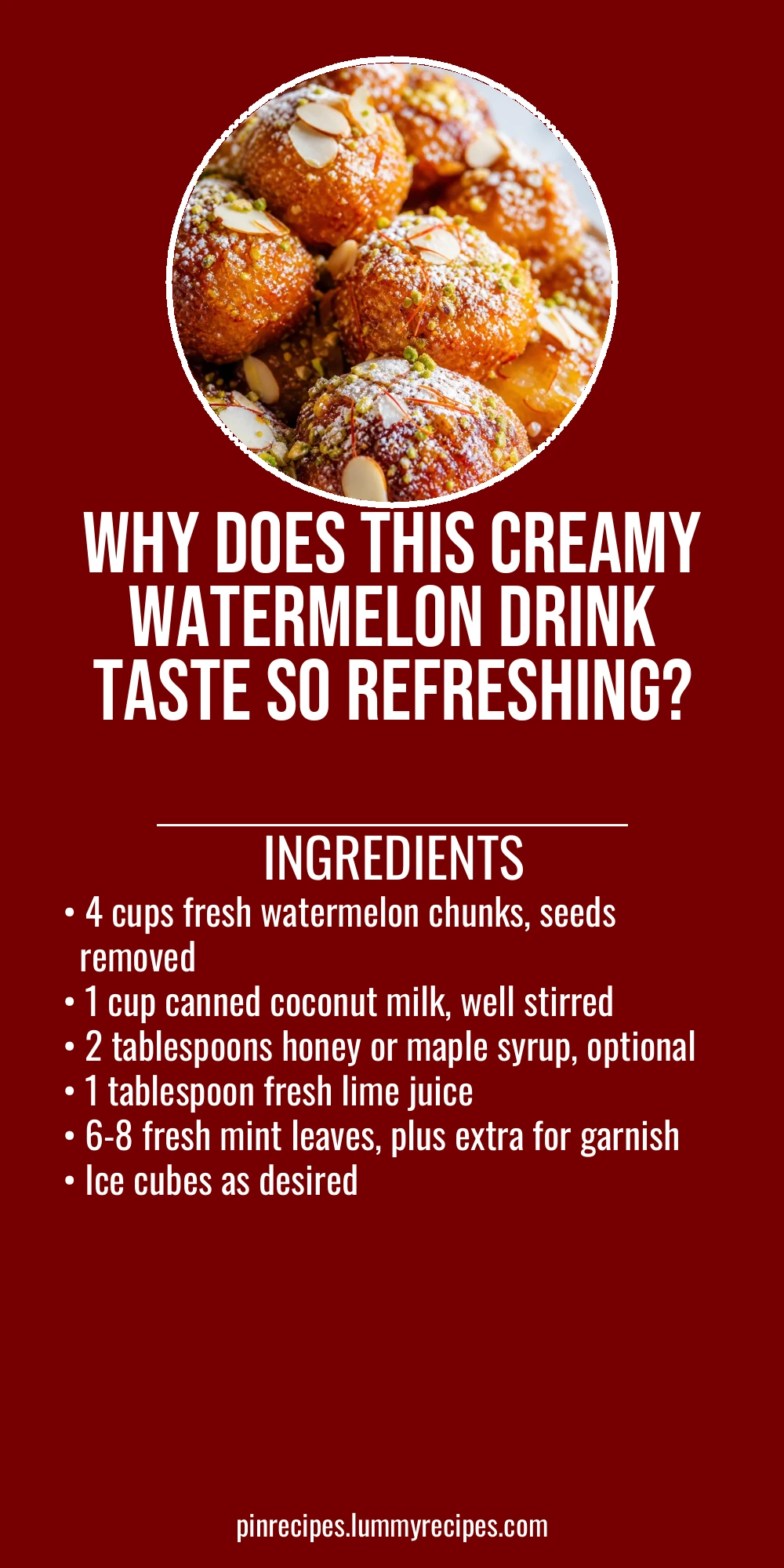 Why Does This Creamy Watermelon Drink Taste So Refreshing?