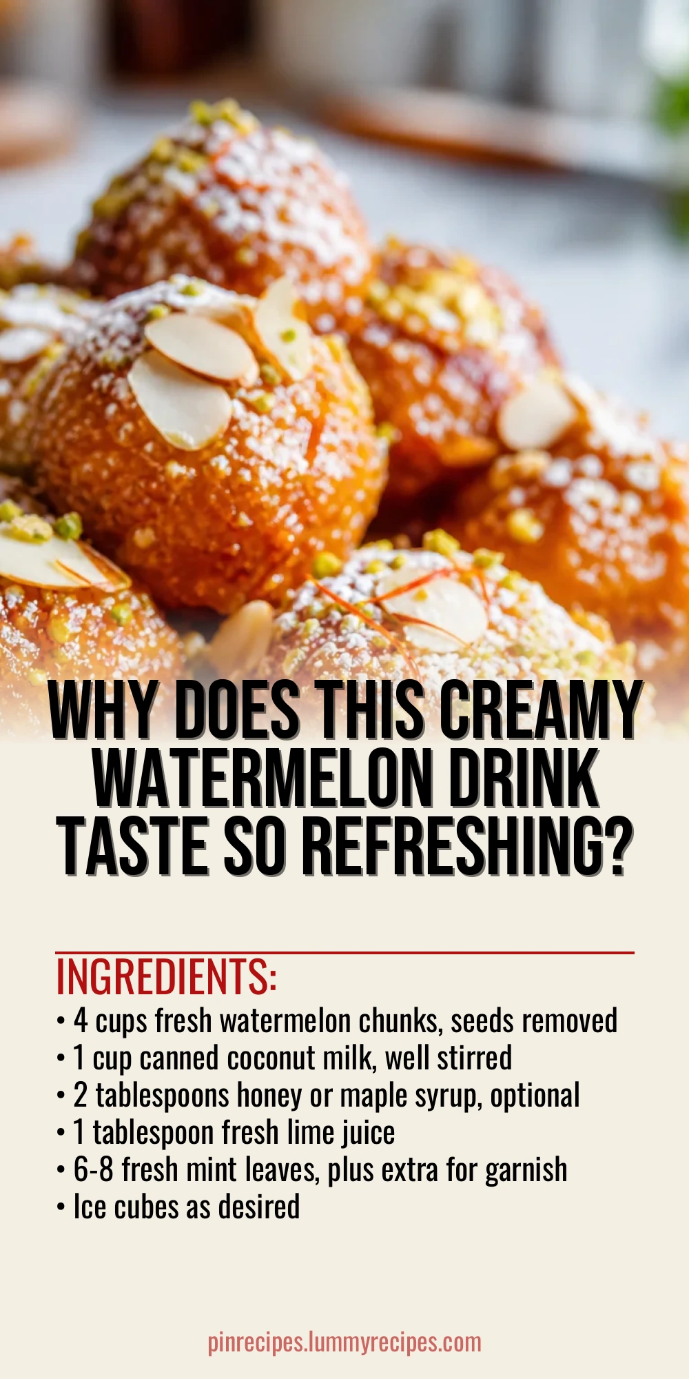 Why Does This Creamy Watermelon Drink Taste So Refreshing?