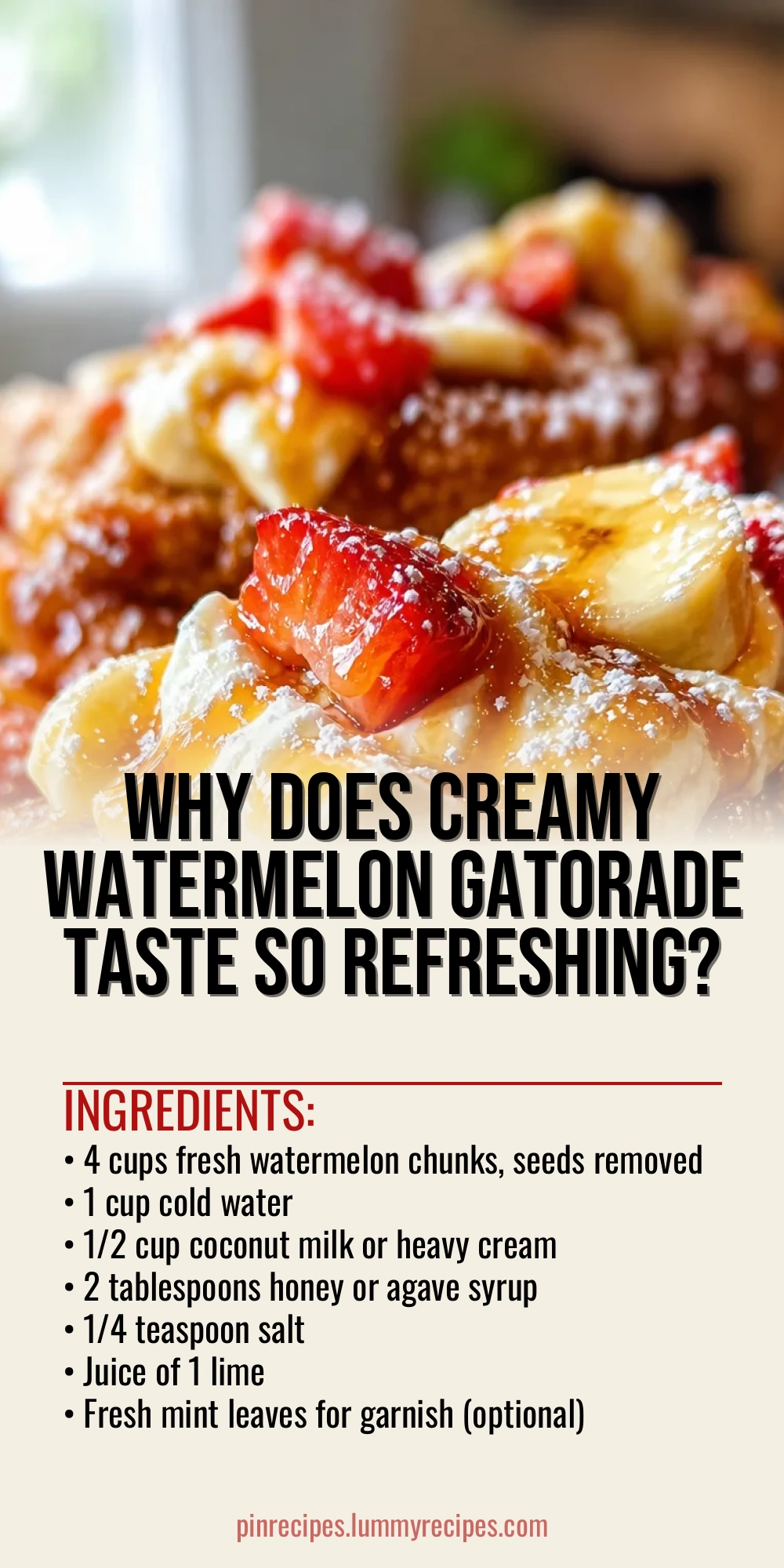 Why Does Creamy Watermelon Gatorade Taste So Refreshing?