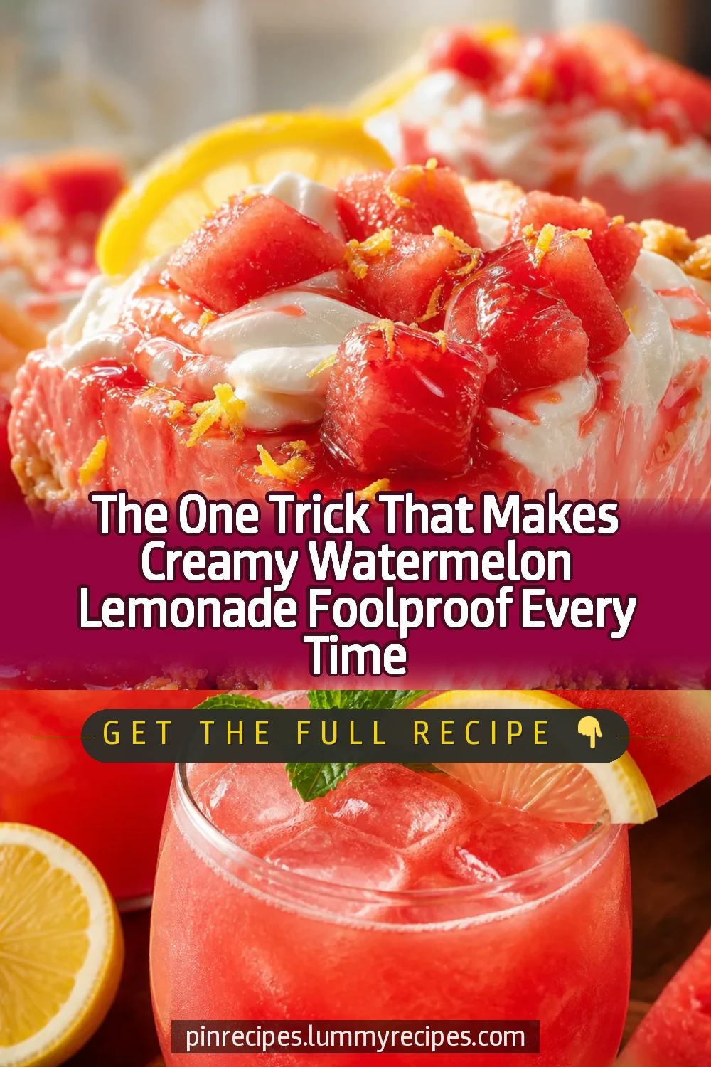 The One Trick That Makes Creamy Watermelon Lemonade Foolproof Every Time
