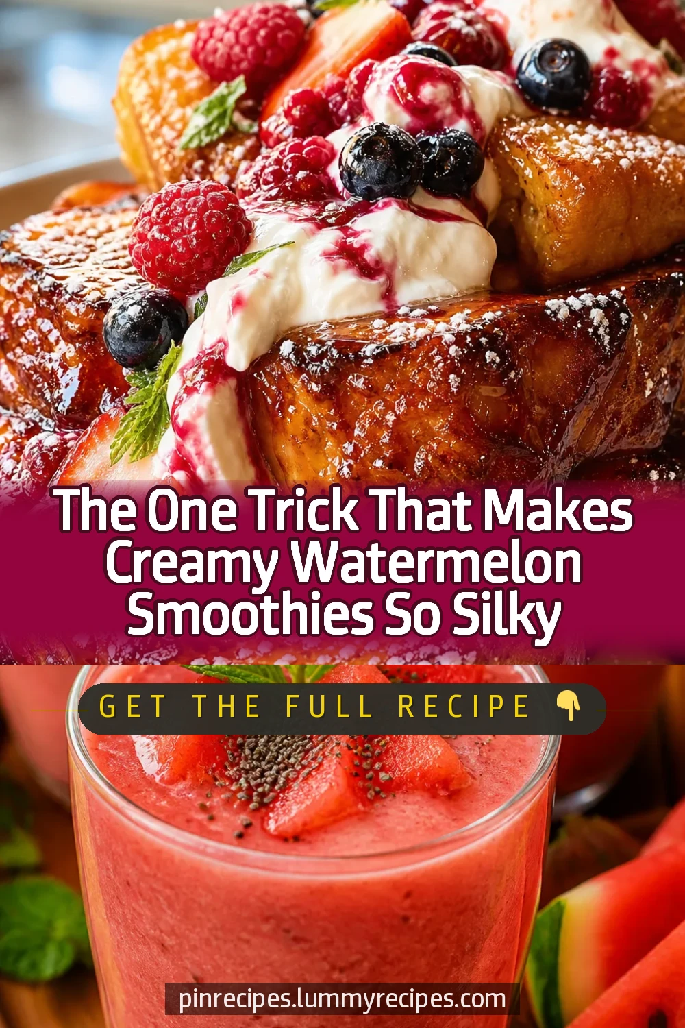 The One Trick That Makes Creamy Watermelon Smoothies So Silky
