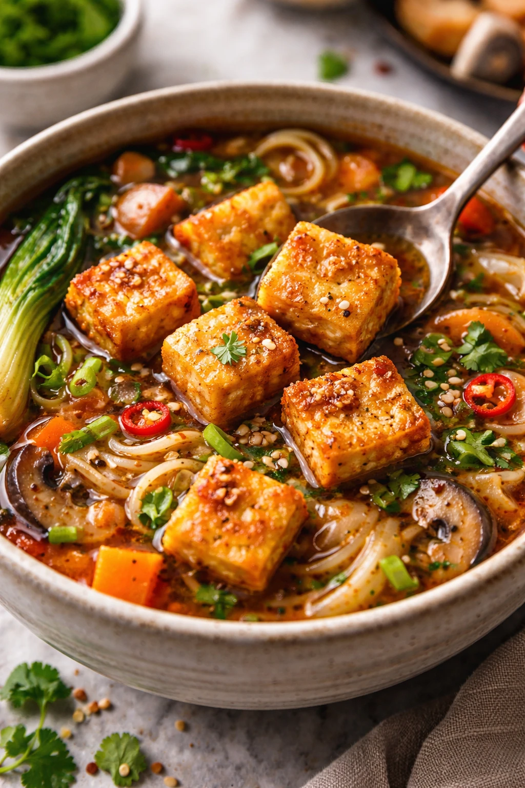 Crispy Tofu Soup Recipe That Warms You Up and Satisfies Every Time