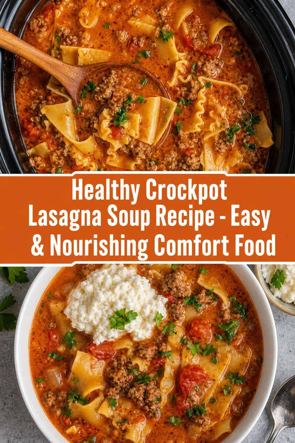 Healthy Crockpot Lasagna Soup Recipe - Easy & Nourishing Comfort Food