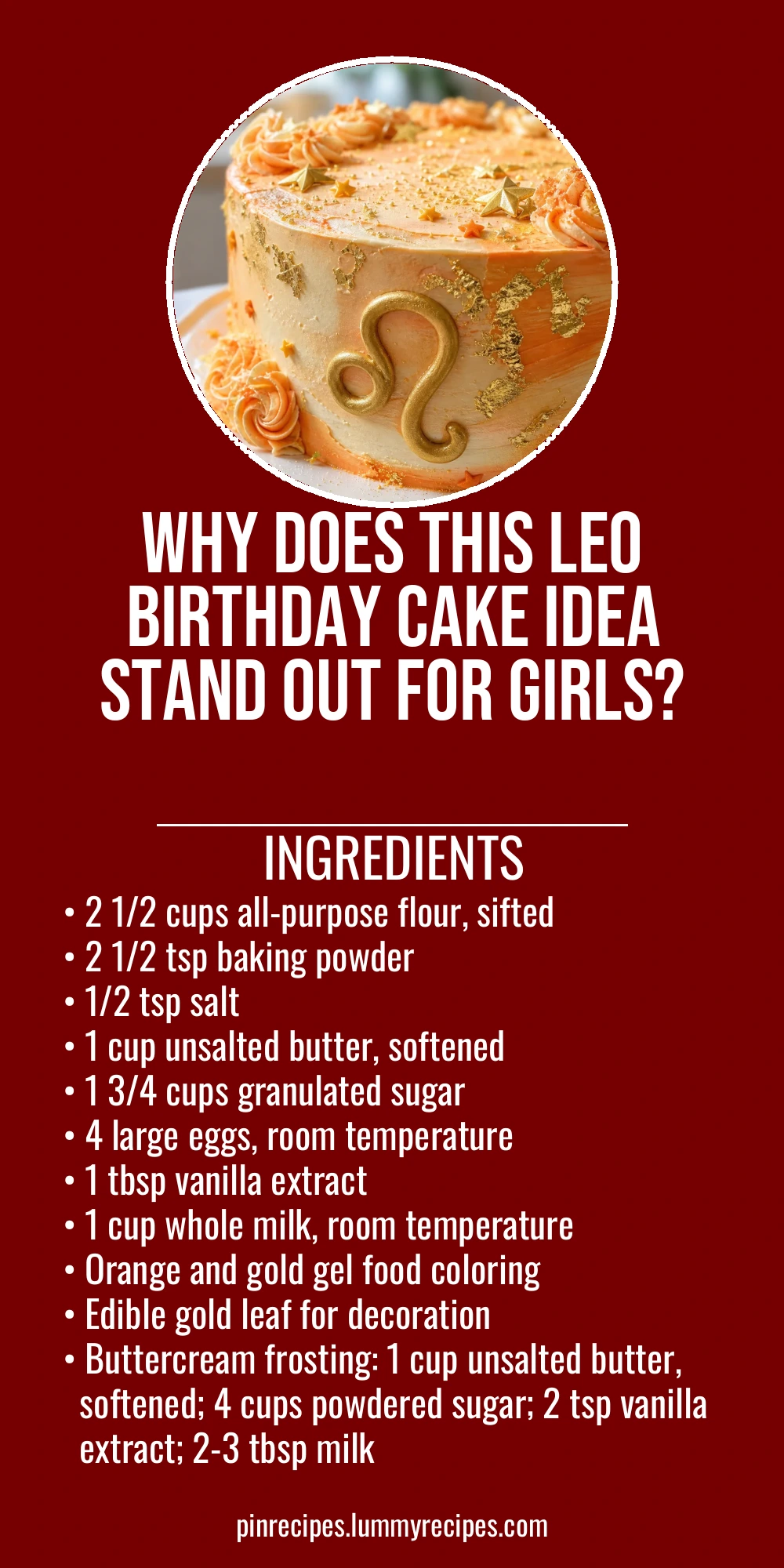 Why Does This Leo Birthday Cake Idea Stand Out for Girls?