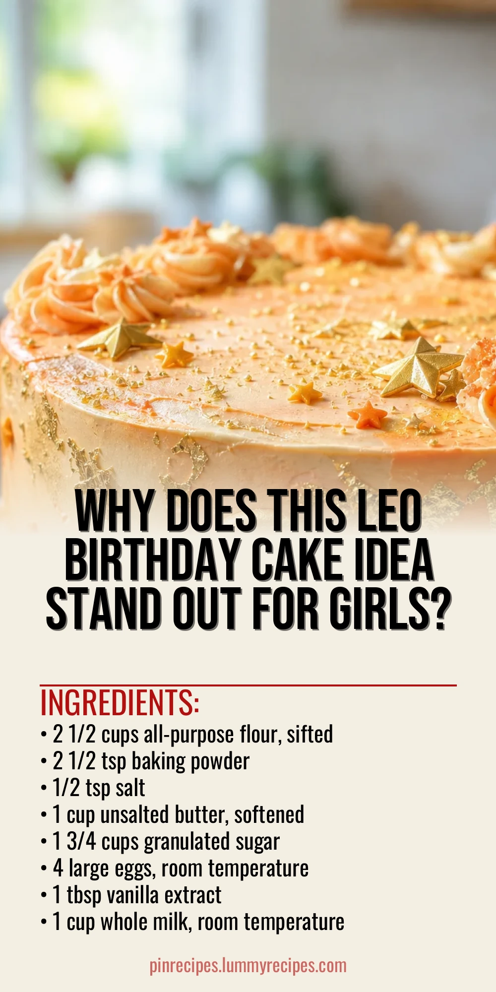 Why Does This Leo Birthday Cake Idea Stand Out for Girls?