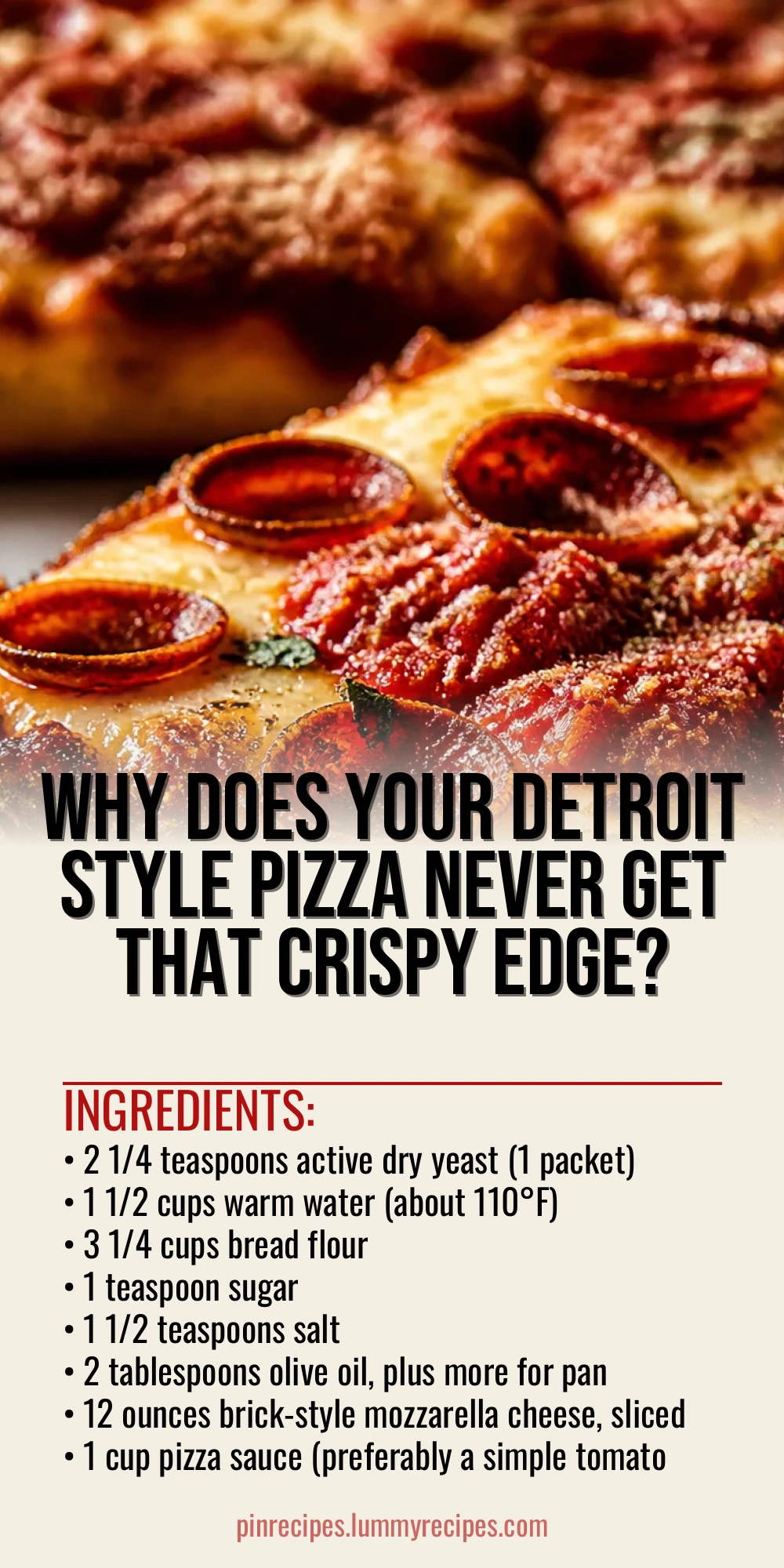 Why Does Your Detroit Style Pizza Never Get That Crispy Edge?