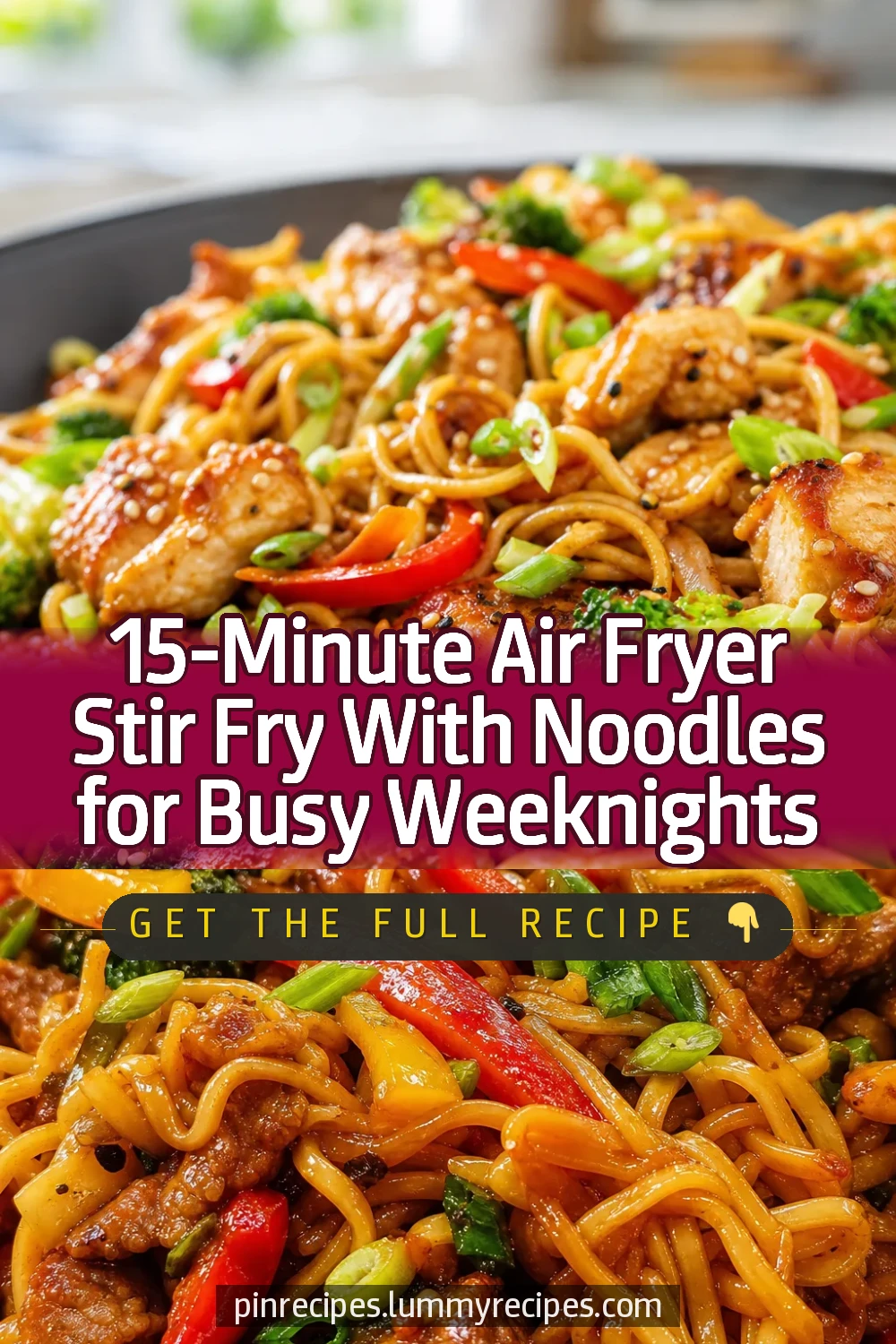 15-Minute Air Fryer Stir Fry With Noodles for Busy Weeknights