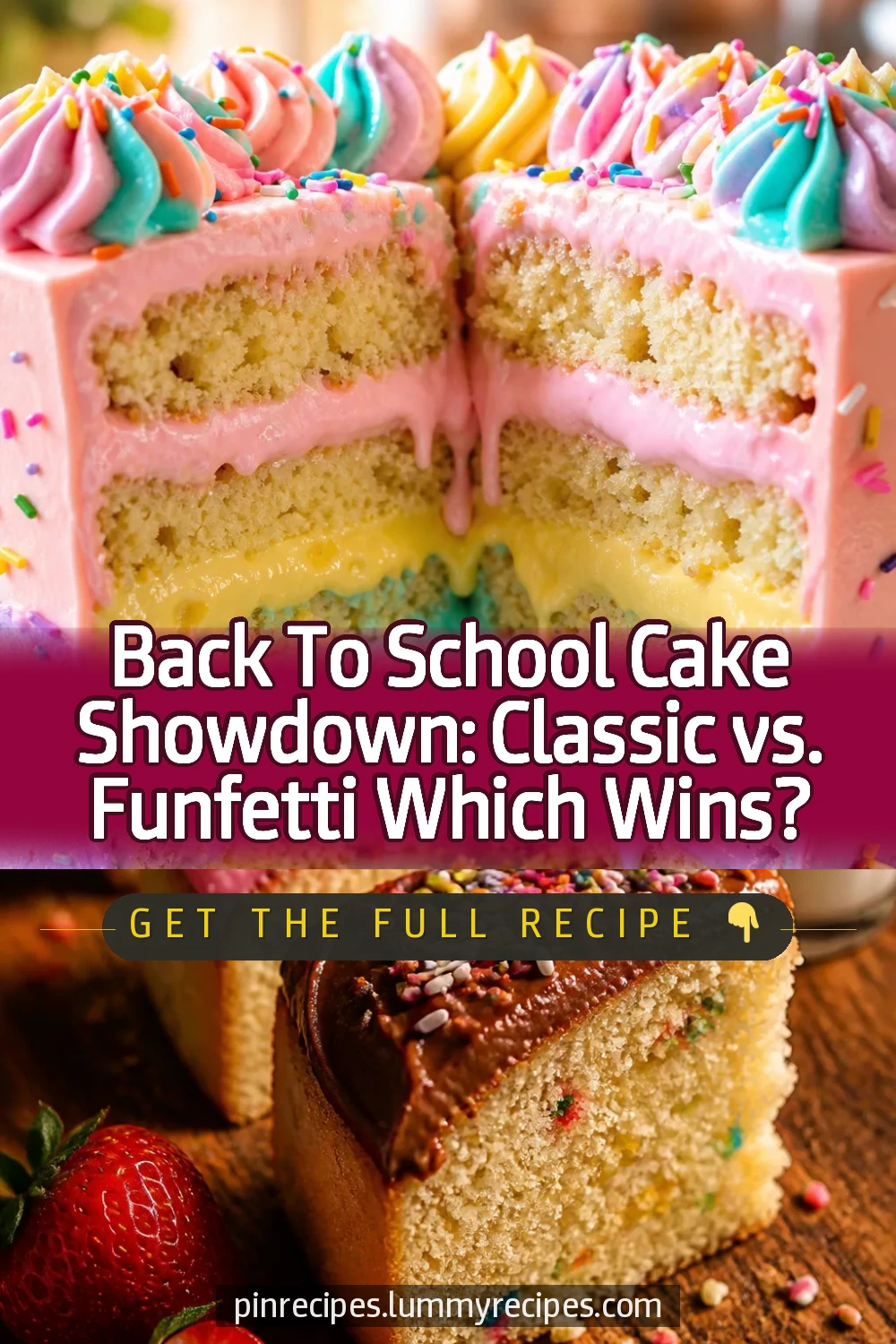 Back To School Cake Showdown: Classic vs. Funfetti Which Wins?