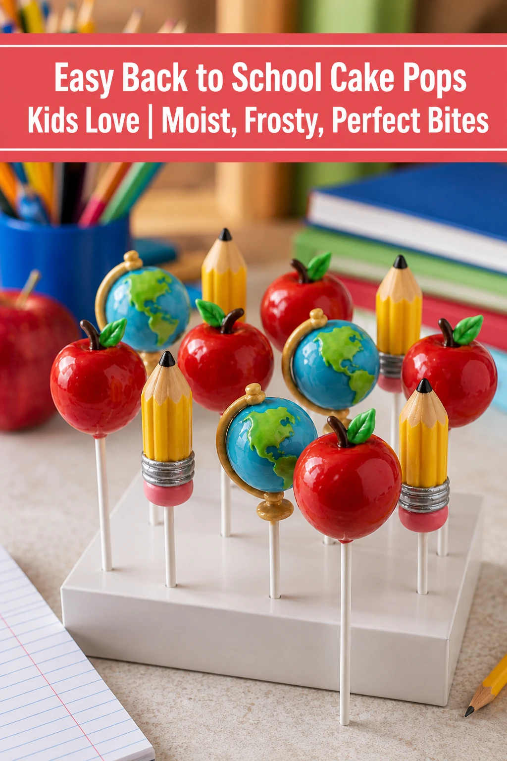 Easy Back to School Cake Pops Kids Love | Moist, Frosty, Perfect Bites