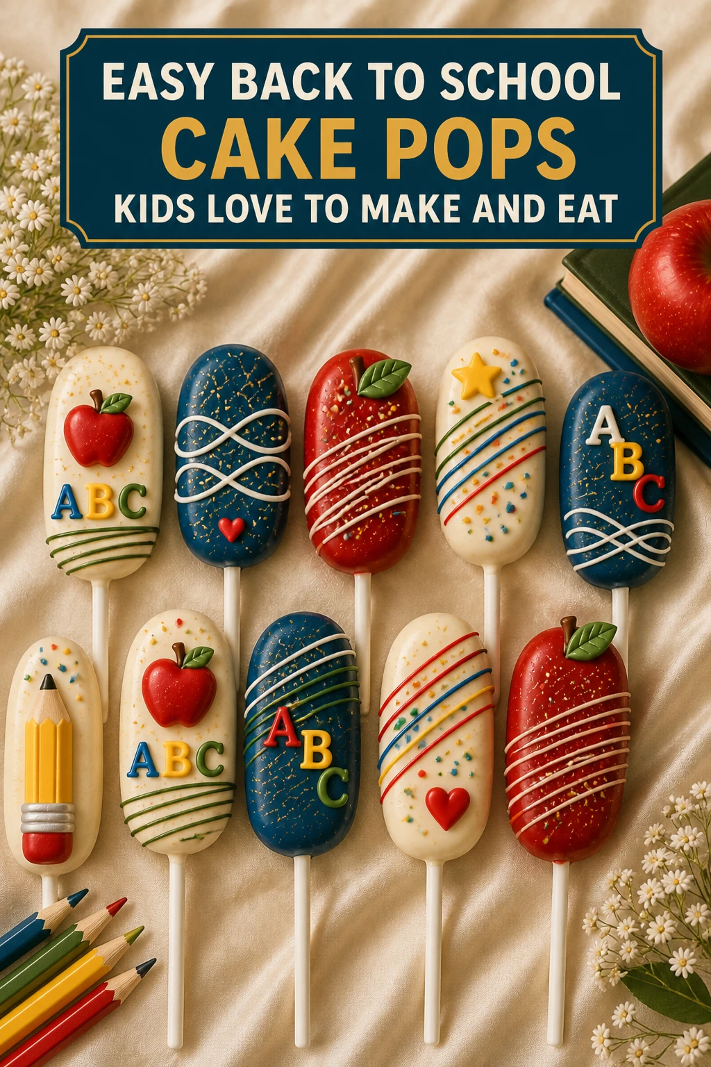 Easy Back to School Cake Pops Kids Love to Make and Eat