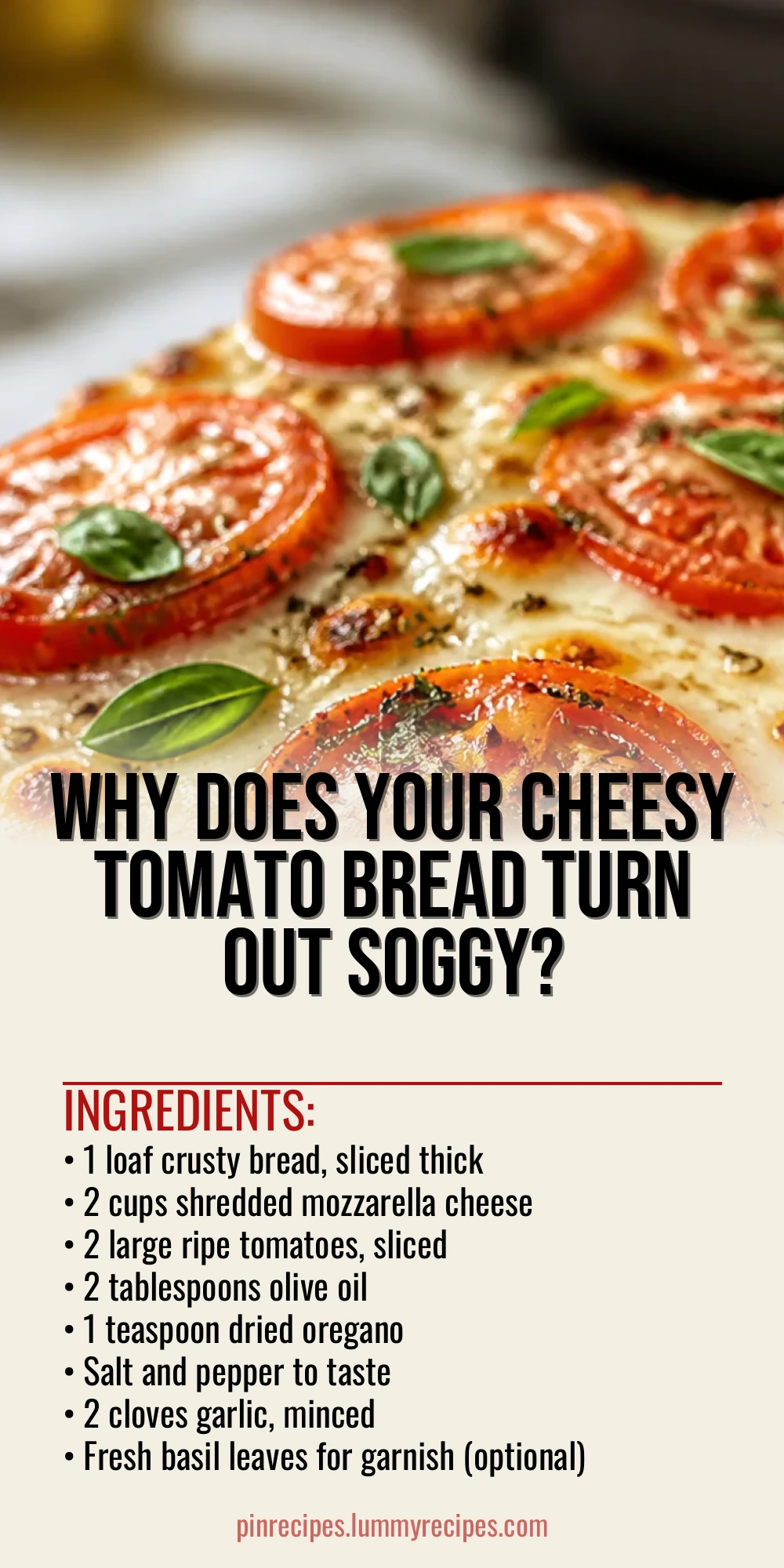 Why Does Your Cheesy Tomato Bread Turn Out Soggy?