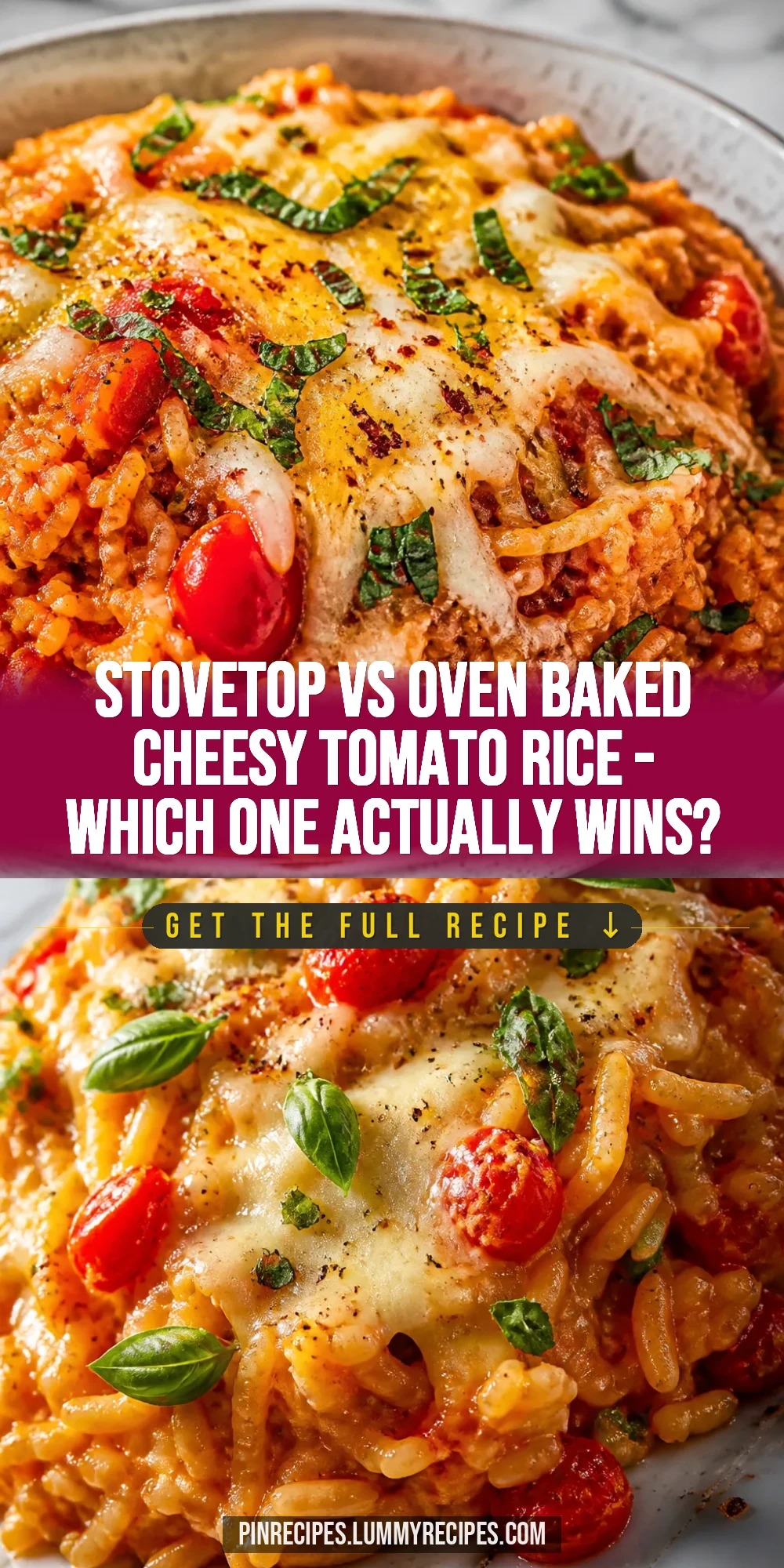 Stovetop vs Oven Baked Cheesy Tomato Rice — Which One Actually Wins?