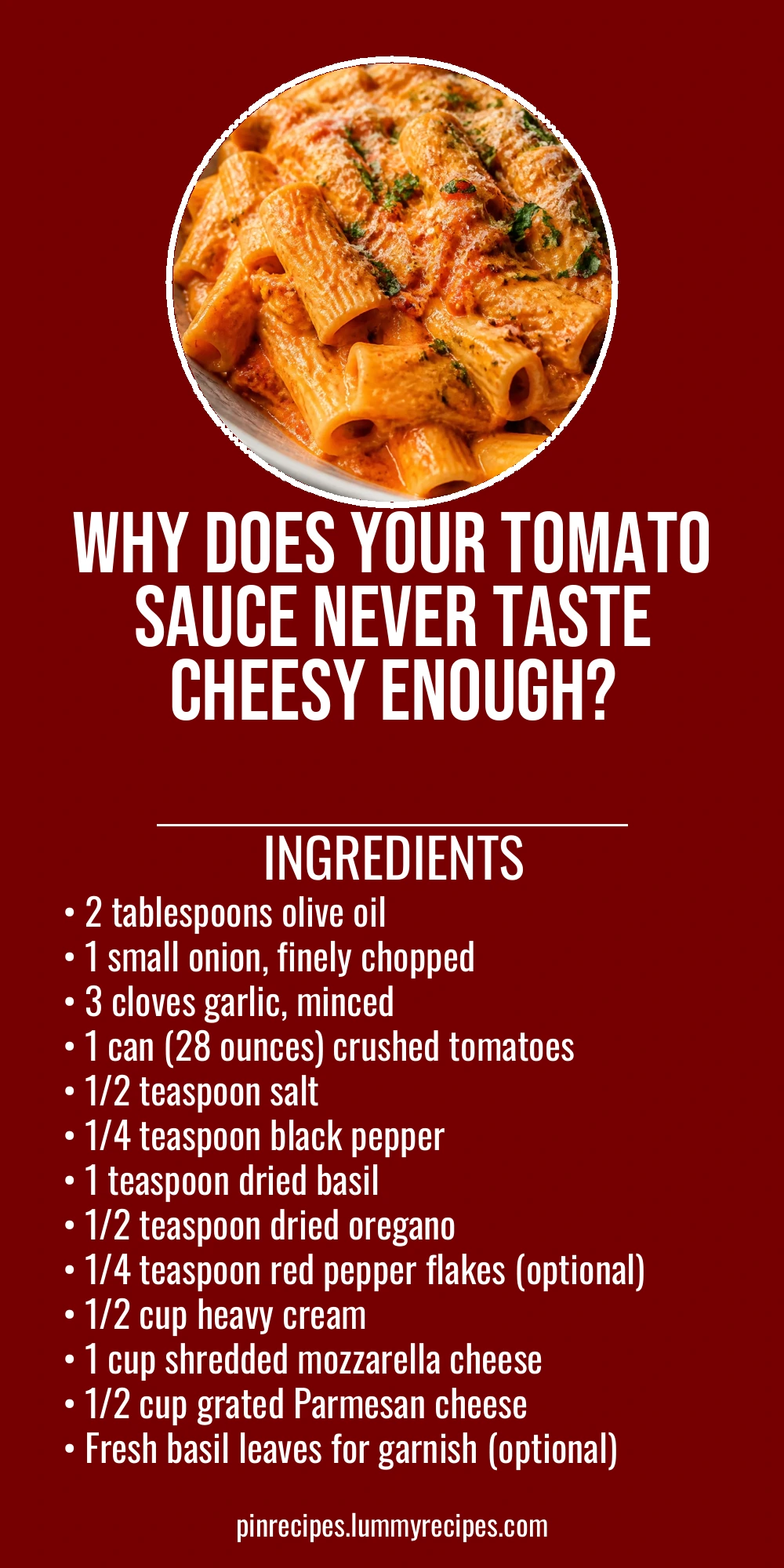 Why Does Your Tomato Sauce Never Taste Cheesy Enough?