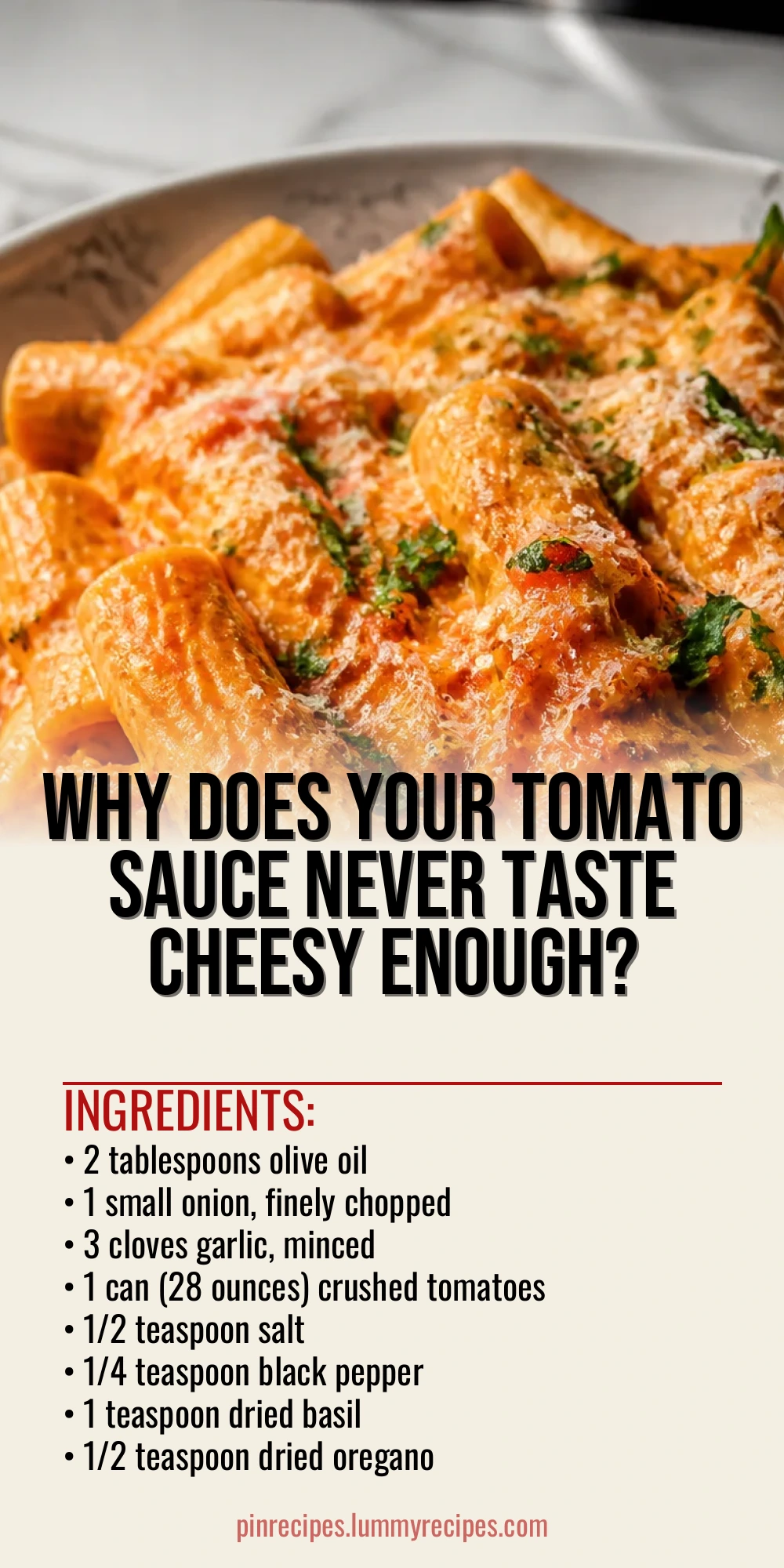 Why Does Your Tomato Sauce Never Taste Cheesy Enough?