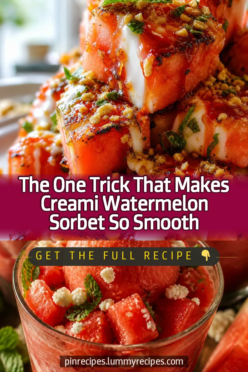 The One Trick That Makes Creami Watermelon Sorbet So Smooth