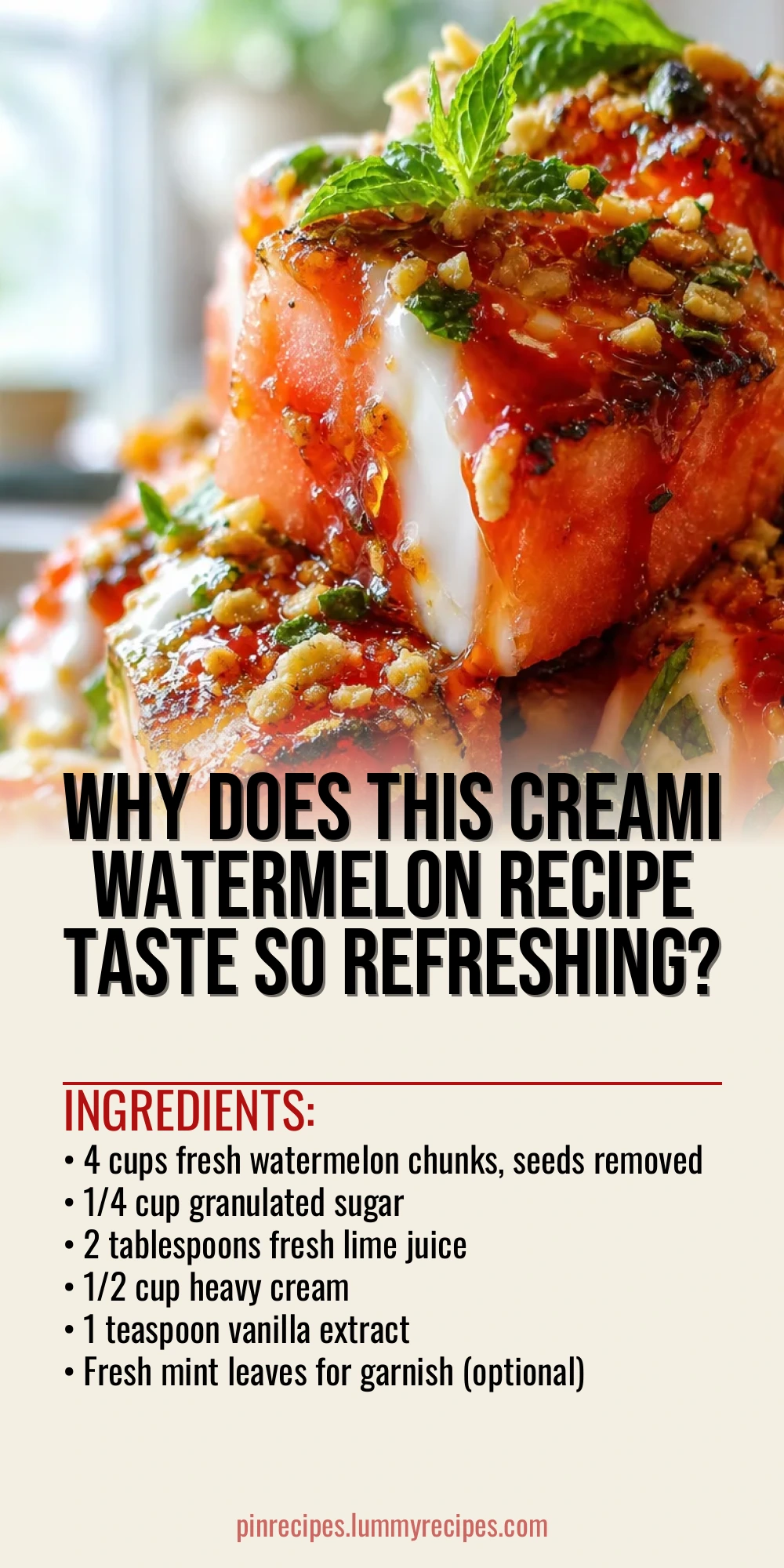 Why Does This Creami Watermelon Recipe Taste So Refreshing?