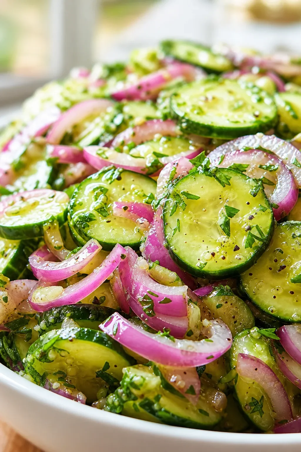 Easy Cucumber Onion and Vinegar Salad Recipe for Refreshing Summer Sides