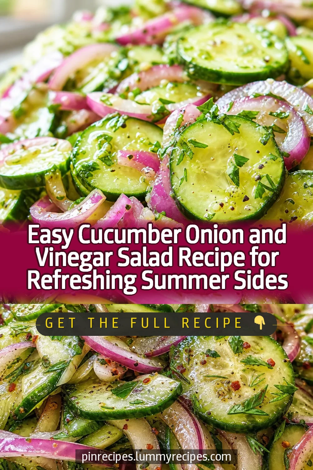 Easy Cucumber Onion and Vinegar Salad Recipe for Refreshing Summer Sides