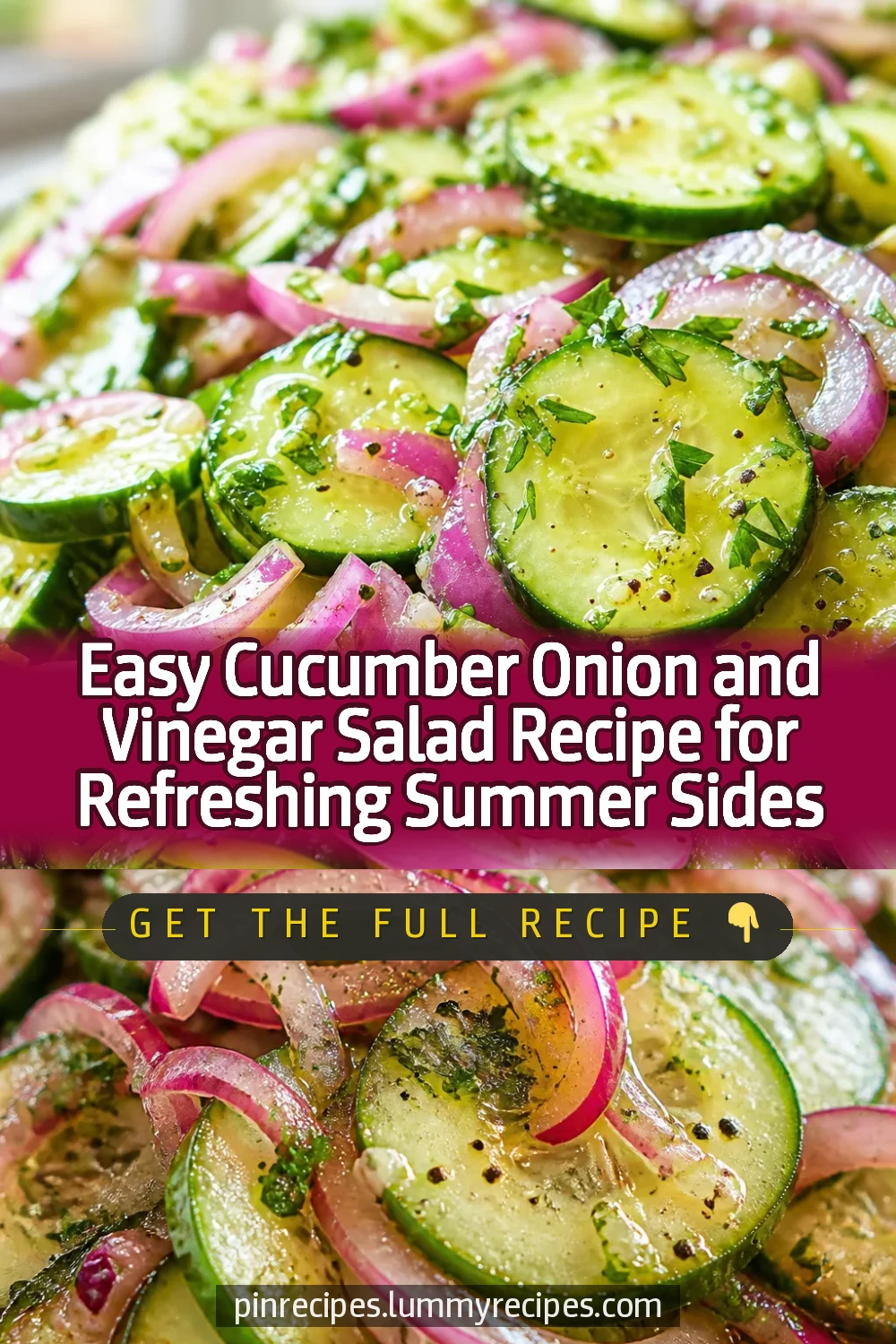 Easy Cucumber Onion and Vinegar Salad Recipe for Refreshing Summer Sides