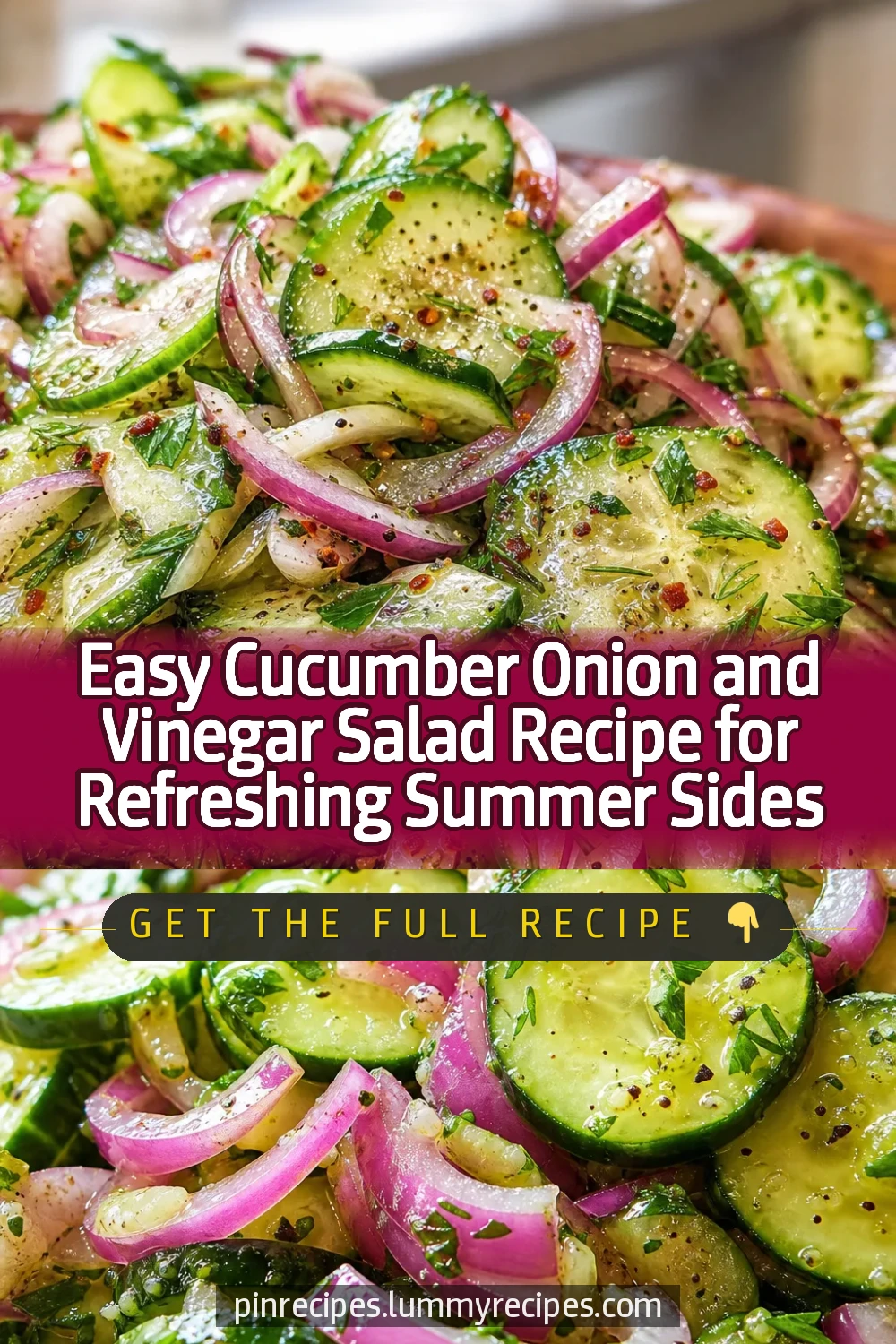 Easy Cucumber Onion and Vinegar Salad Recipe for Refreshing Summer Sides