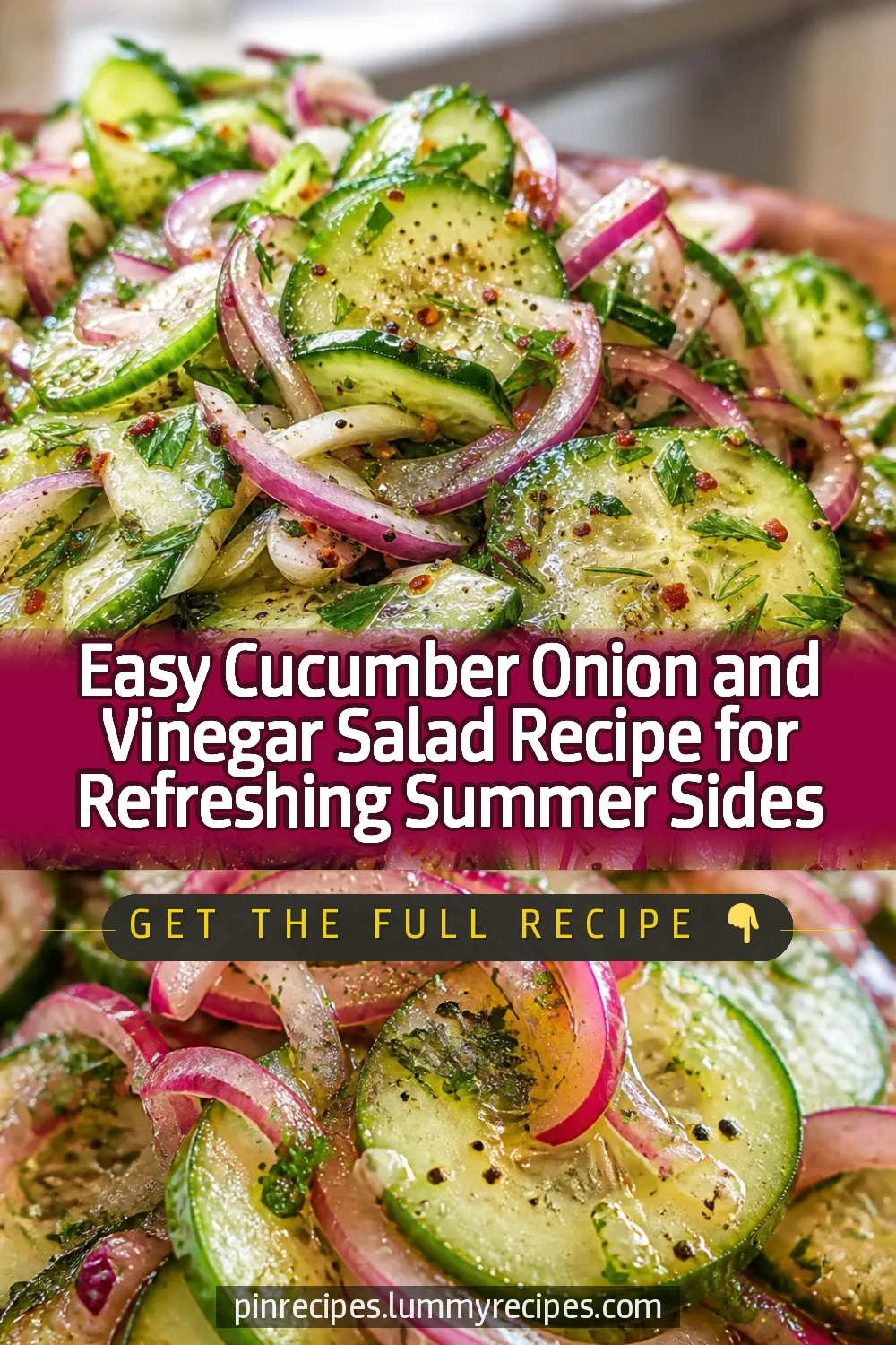 Easy Cucumber Onion and Vinegar Salad Recipe for Refreshing Summer Sides