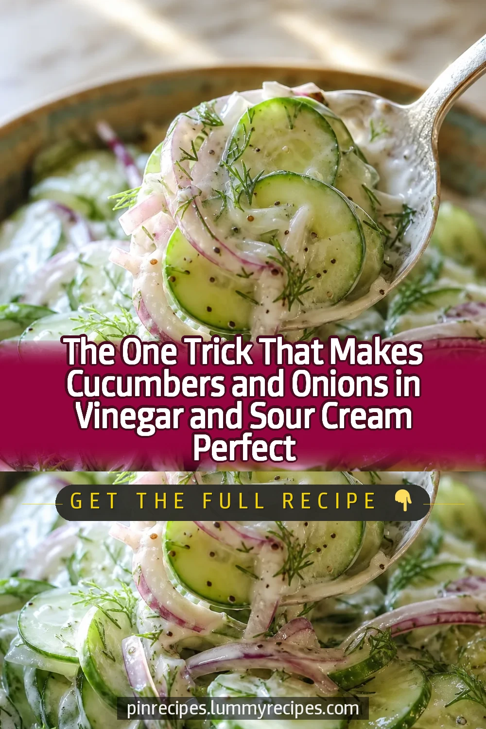 The One Trick That Makes Cucumbers and Onions in Vinegar and Sour Cream Perfect