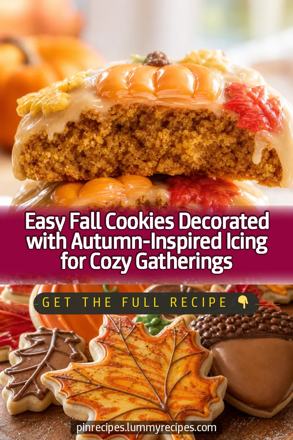 Easy Fall Cookies Decorated with Autumn-Inspired Icing for Cozy Gatherings