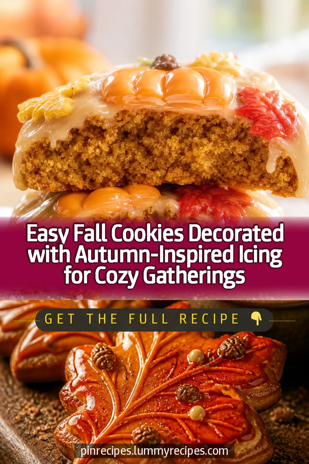 Easy Fall Cookies Decorated with Autumn-Inspired Icing for Cozy Gatherings