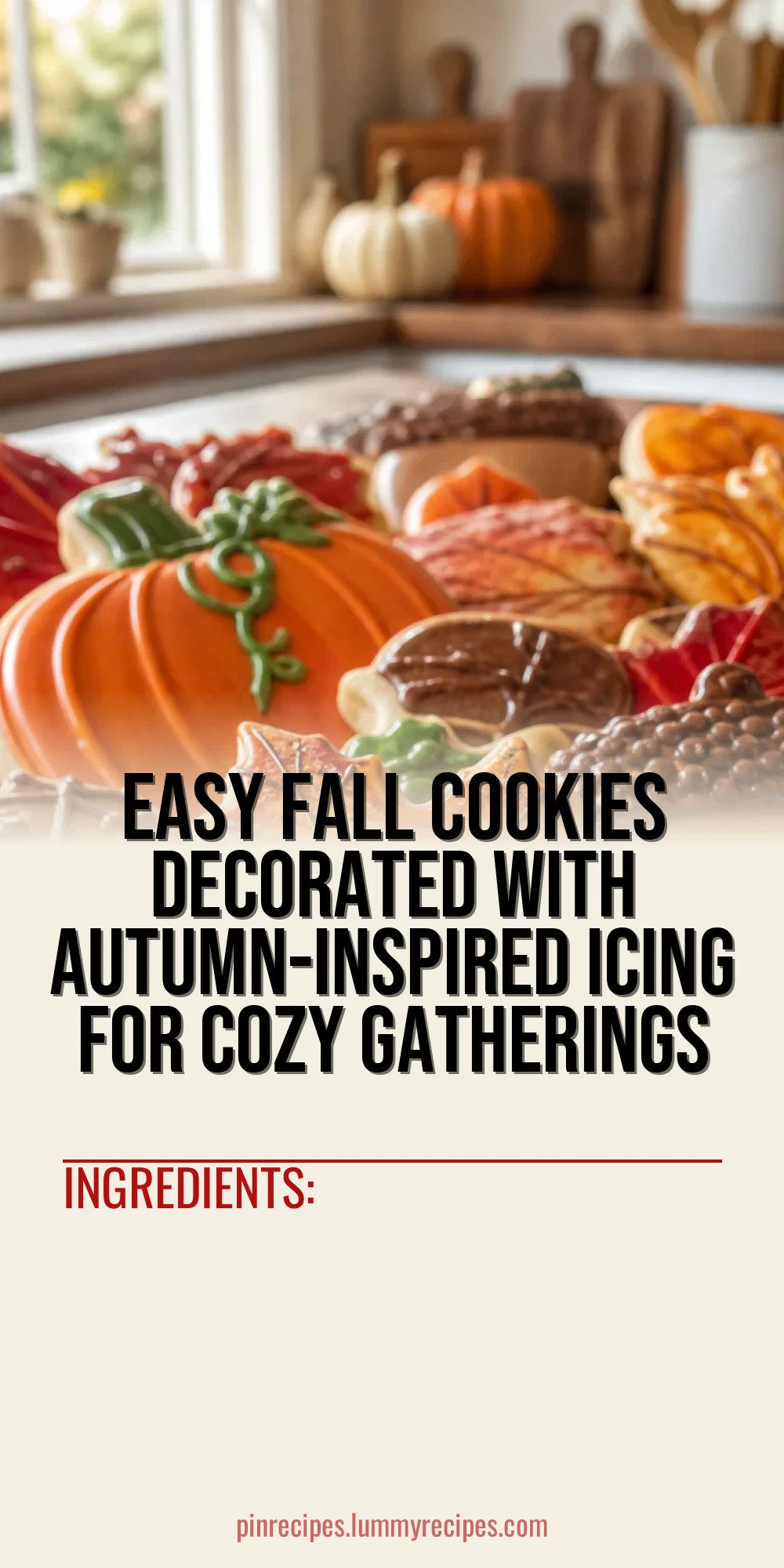 Easy Fall Cookies Decorated with Autumn-Inspired Icing for Cozy Gatherings