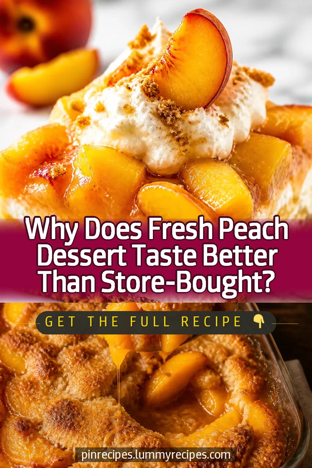 Why Does Fresh Peach Dessert Taste Better Than Store-Bought?