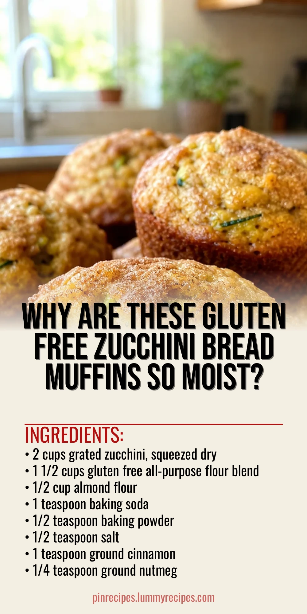 Why Are These Gluten Free Zucchini Bread Muffins So Moist?