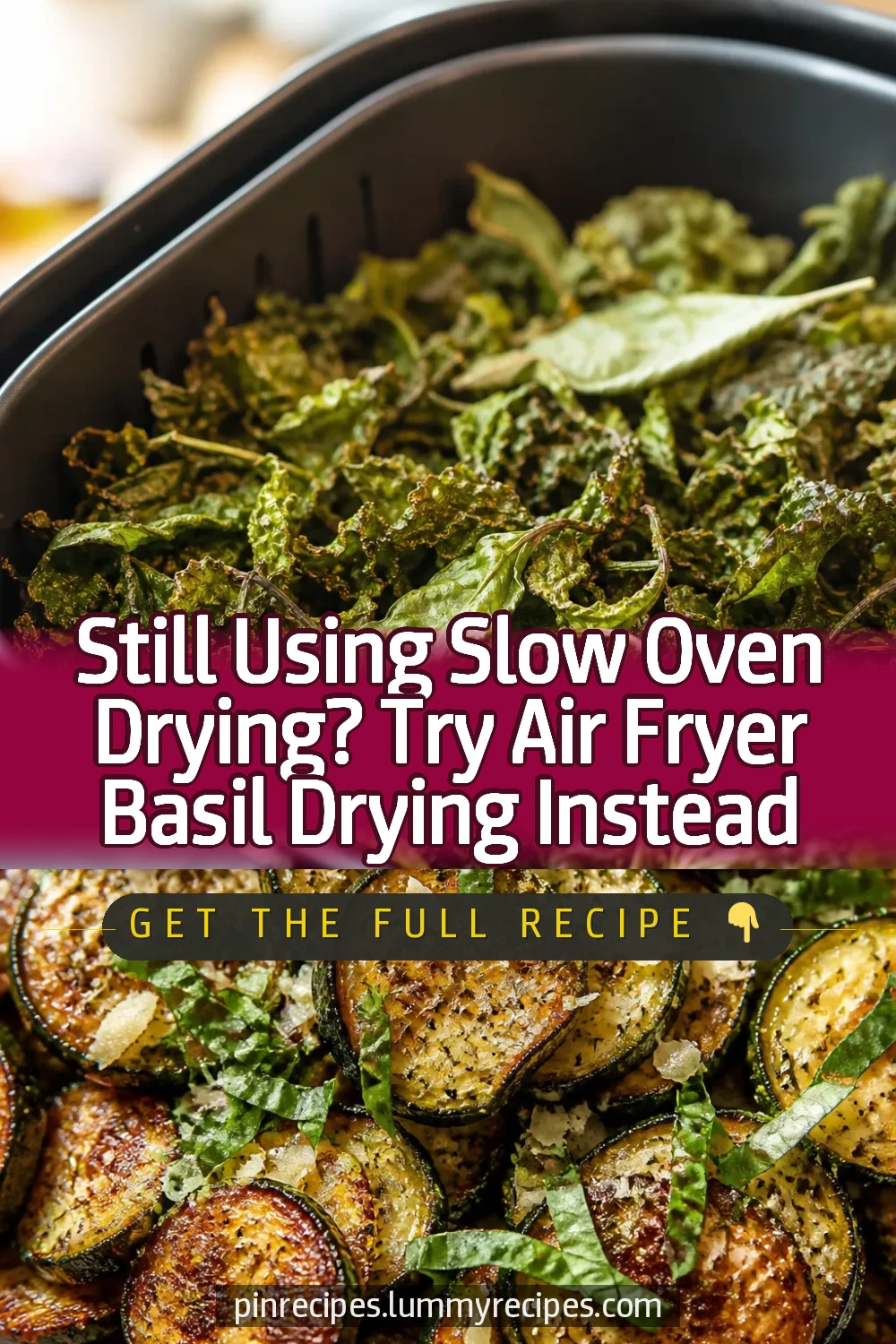 Still Using Slow Oven Drying? Try Air Fryer Basil Drying Instead