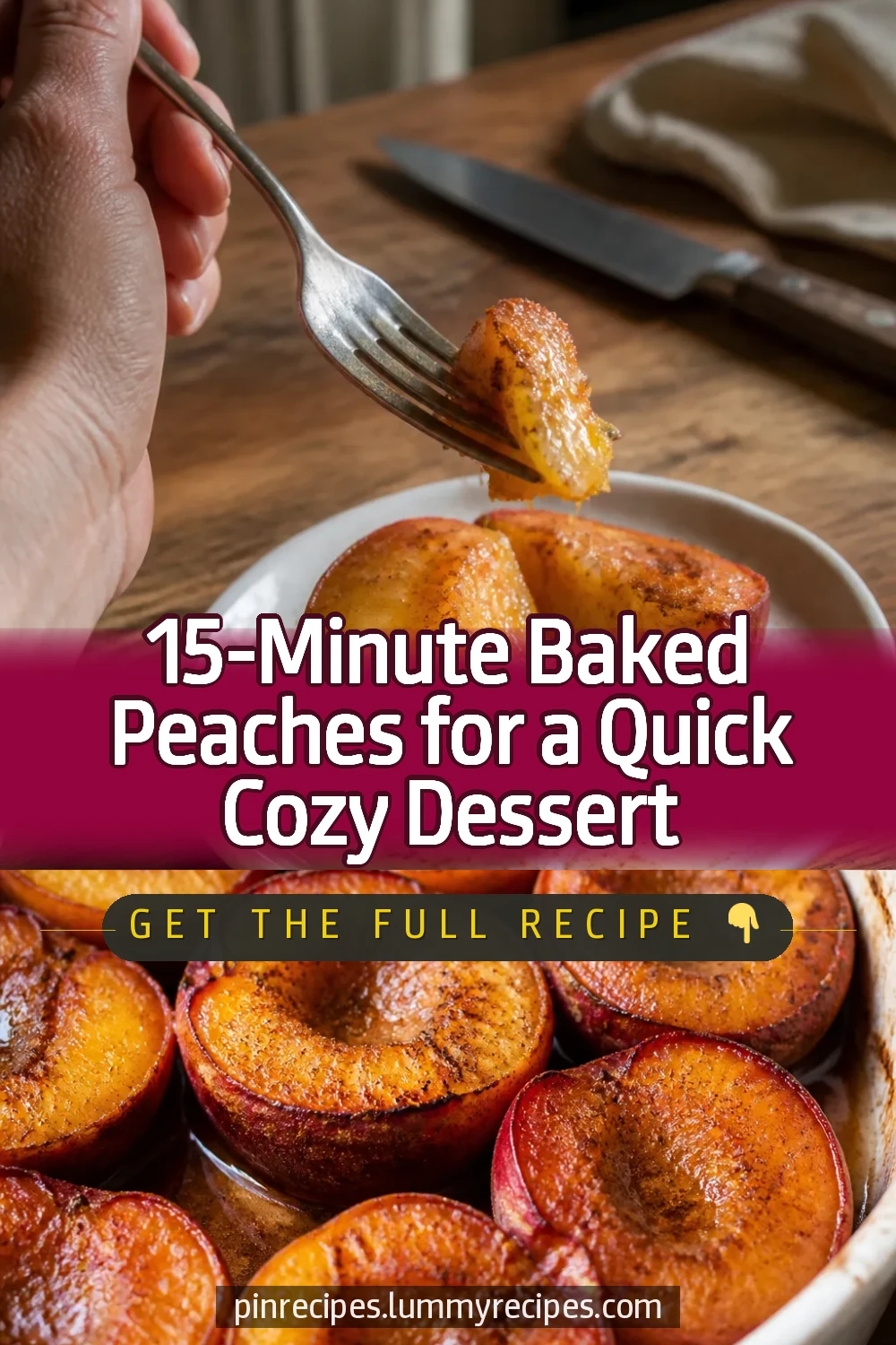 15-Minute Baked Peaches for a Quick Cozy Dessert