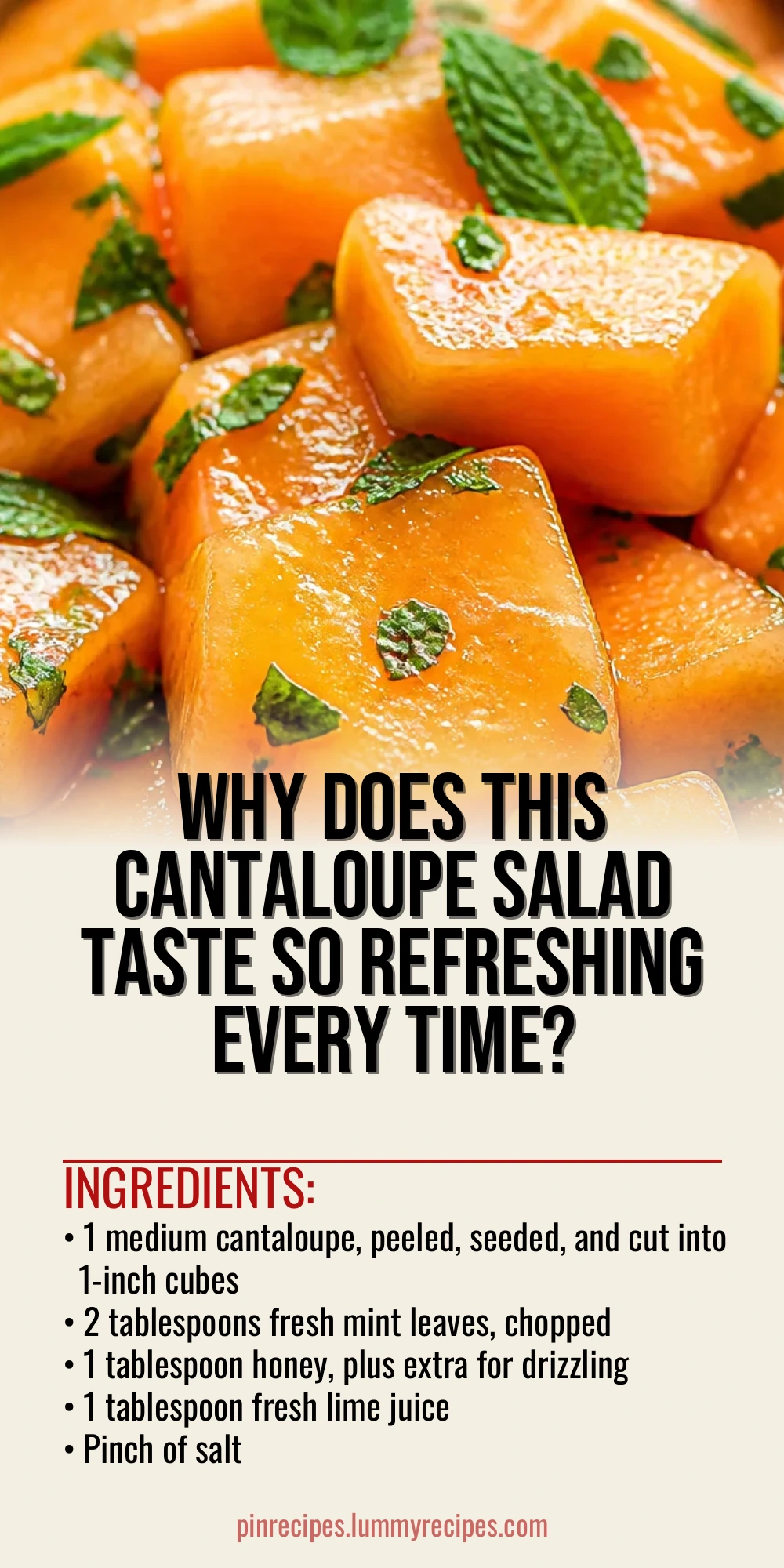 Why Does This Cantaloupe Salad Taste So Refreshing Every Time?