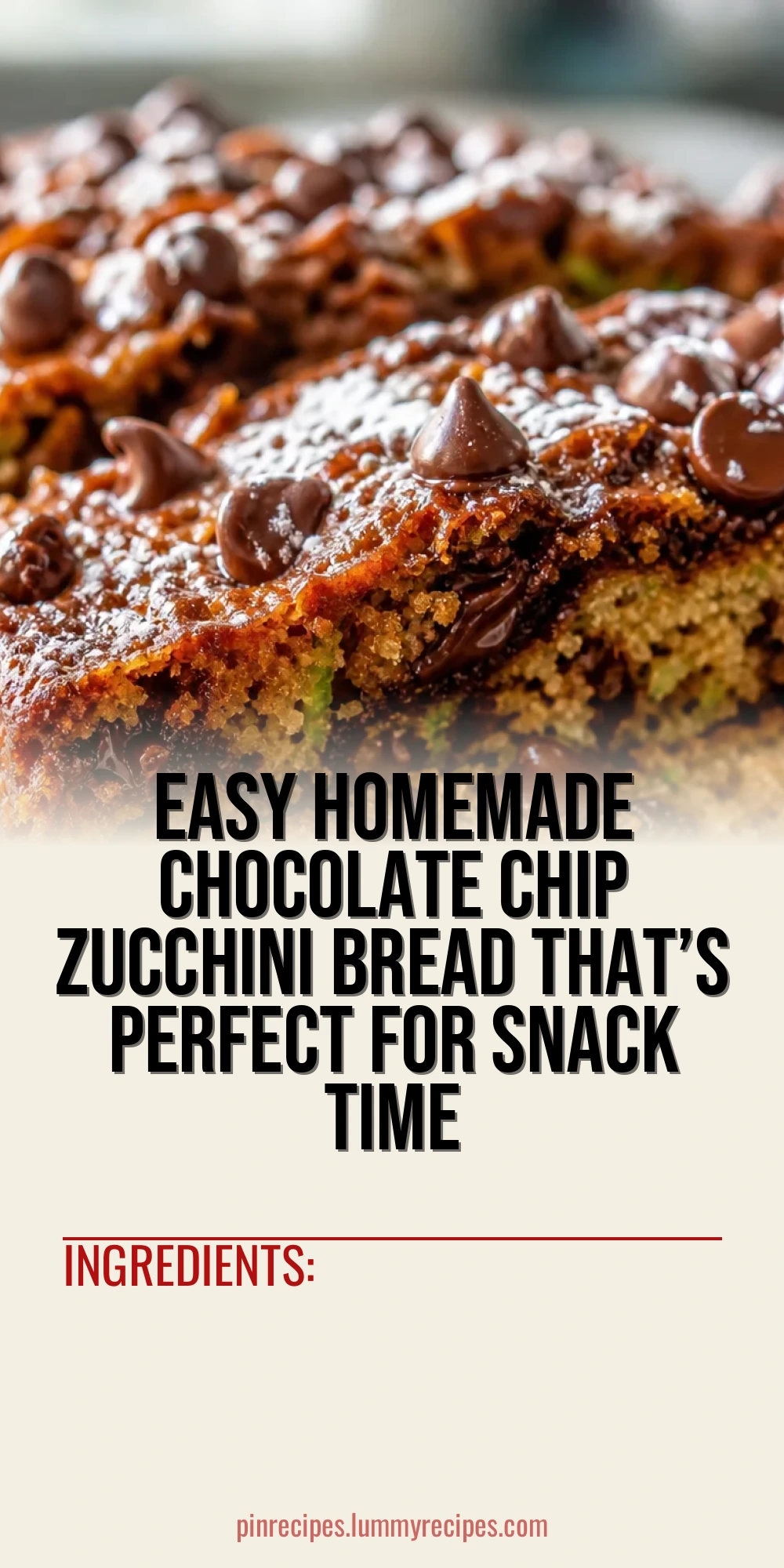 Easy Homemade Chocolate Chip Zucchini Bread That’s Perfect for Snack Time