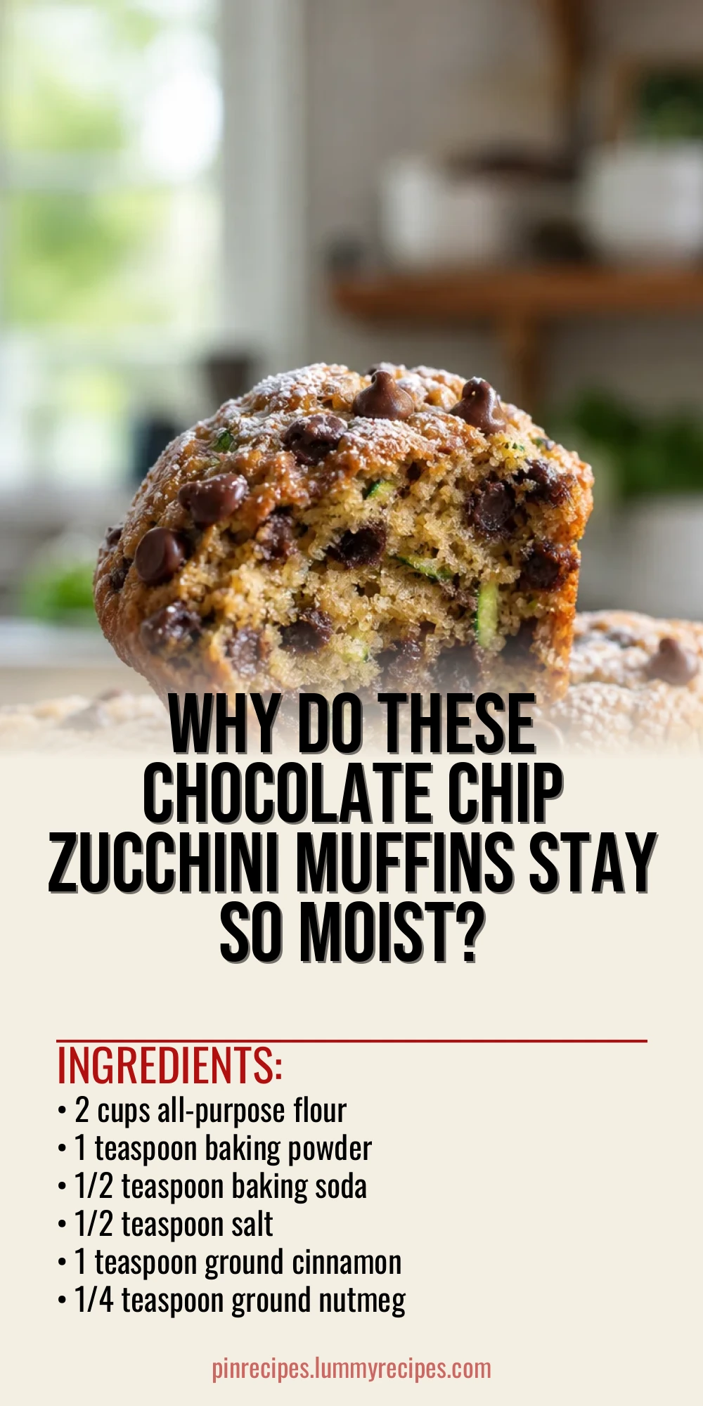 Why Do These Chocolate Chip Zucchini Muffins Stay So Moist?