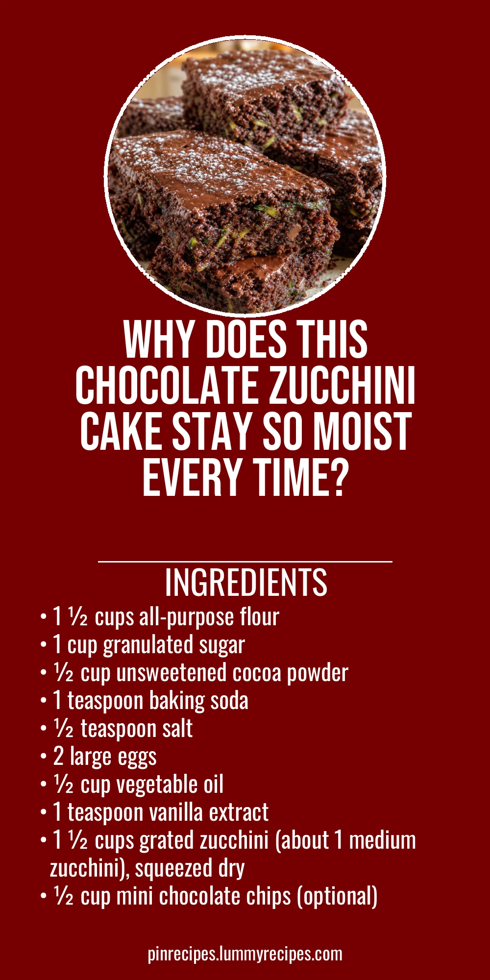 Why Does This Chocolate Zucchini Cake Stay So Moist Every Time?