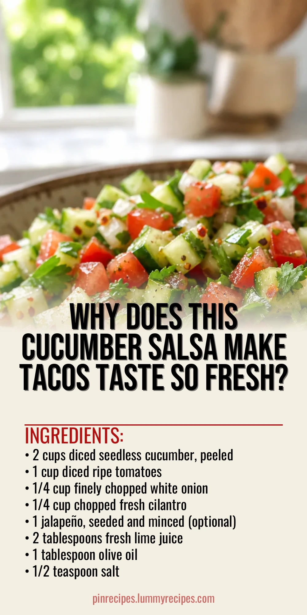 Why Does This Cucumber Salsa Make Tacos Taste So Fresh?