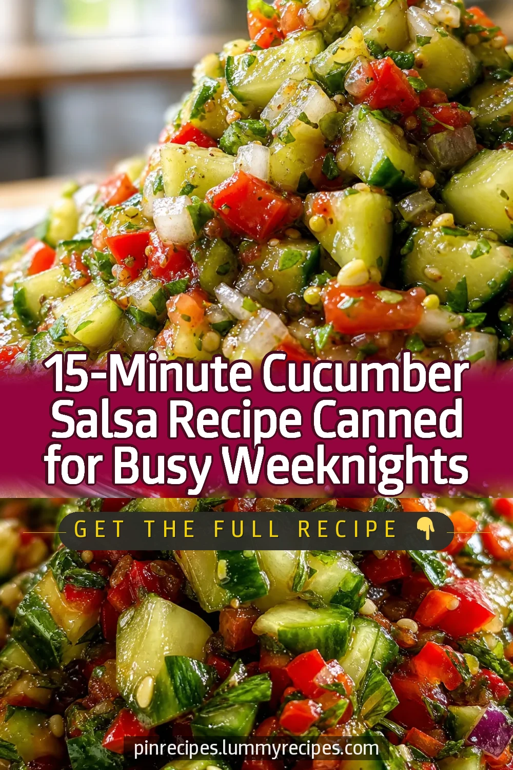 15-Minute Cucumber Salsa Recipe Canned for Busy Weeknights