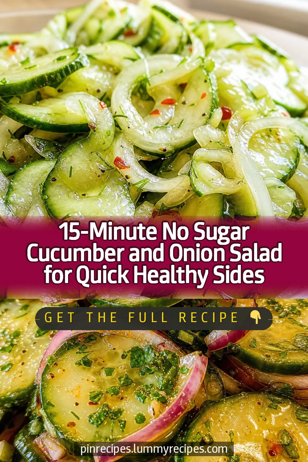 15-Minute No Sugar Cucumber and Onion Salad for Quick Healthy Sides