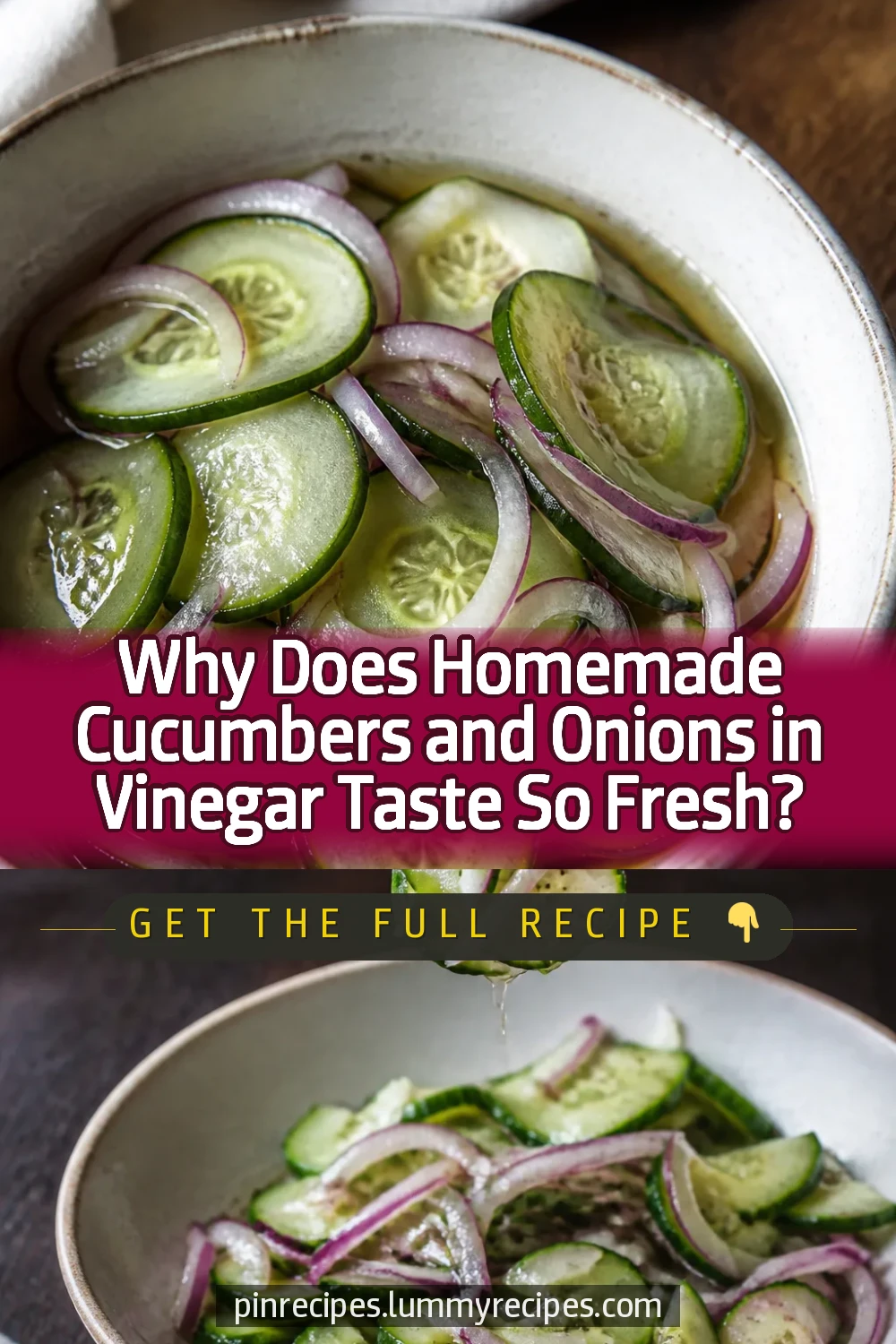 Why Does Homemade Cucumbers and Onions in Vinegar Taste So Fresh?