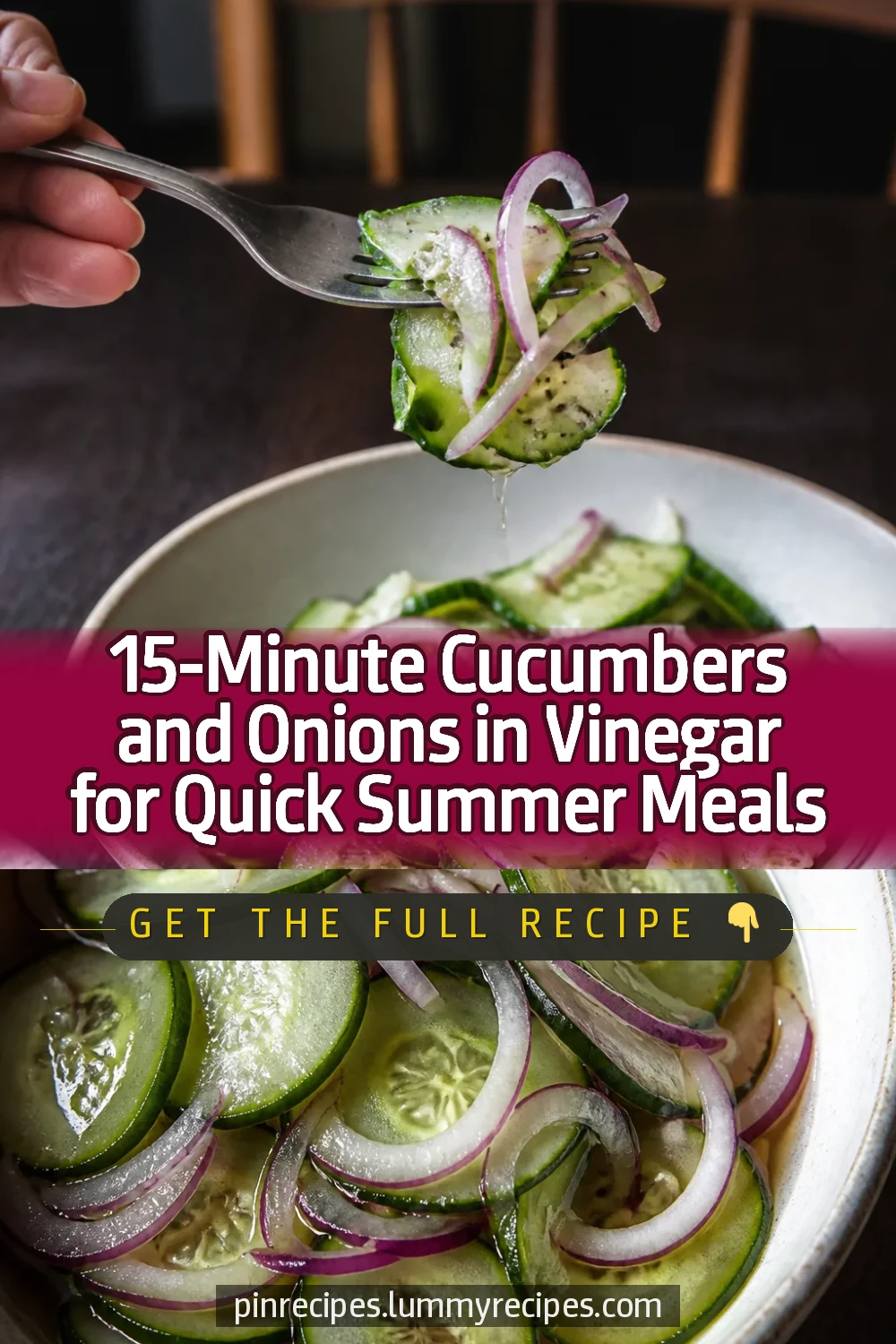 15-Minute Cucumbers and Onions in Vinegar for Quick Summer Meals