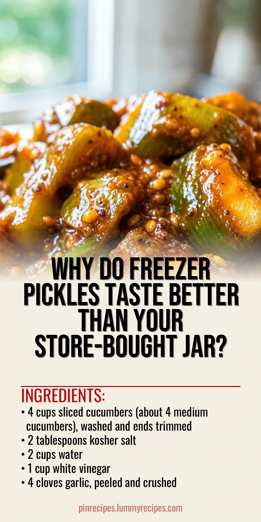 Why Do Freezer Pickles Taste Better Than Your Store-Bought Jar?