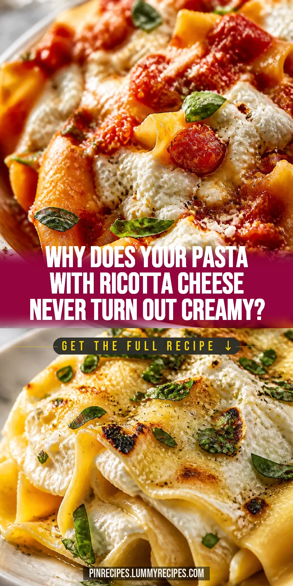 Why Does Your Pasta With Ricotta Cheese Never Turn Out Creamy?