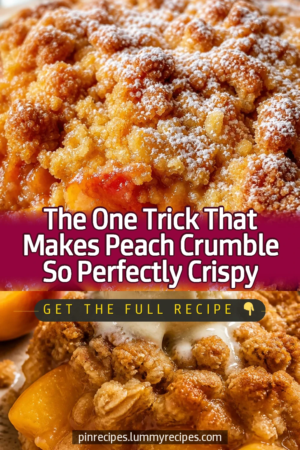 The One Trick That Makes Peach Crumble So Perfectly Crispy