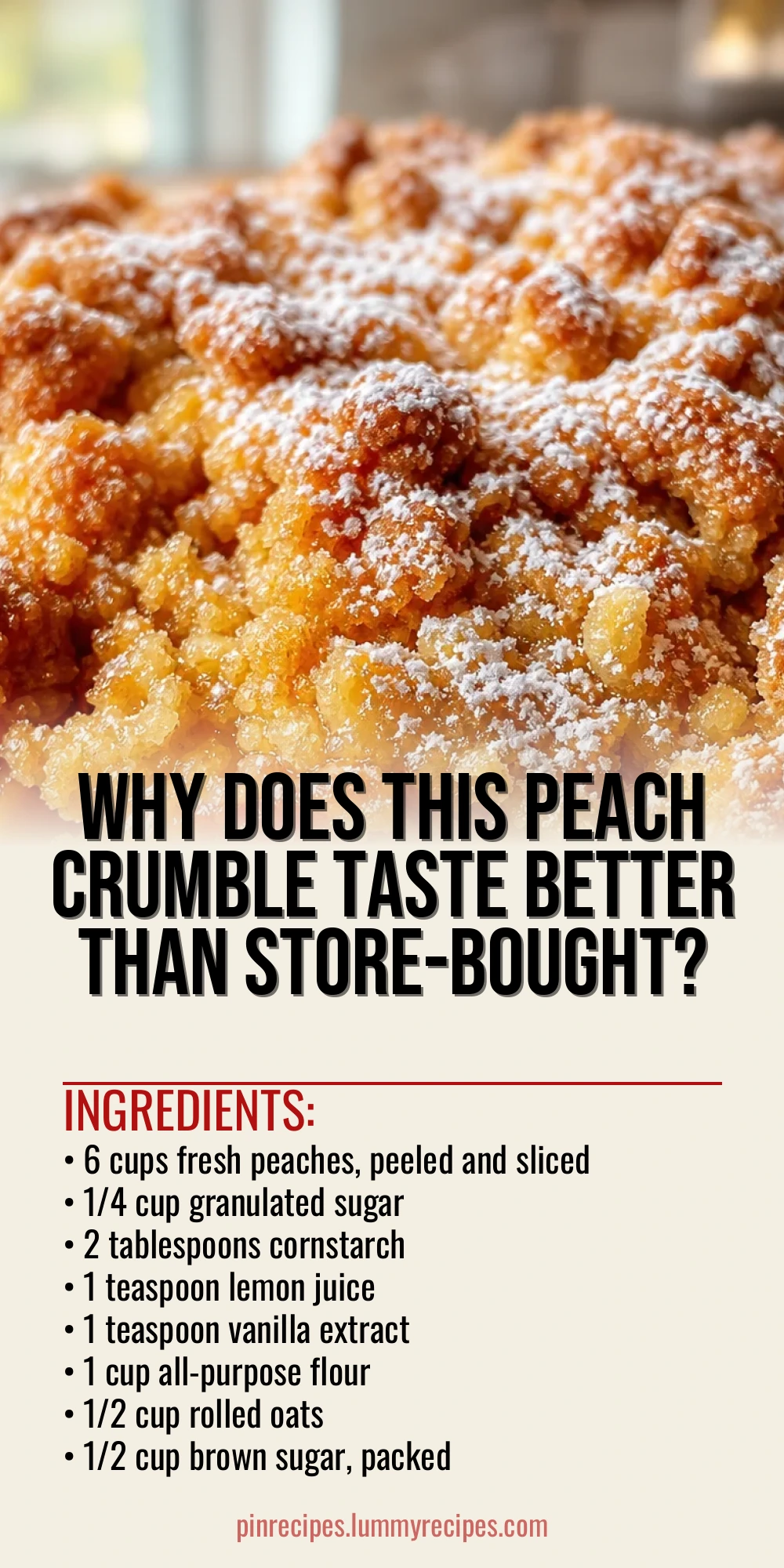 Why Does This Peach Crumble Taste Better Than Store-Bought?